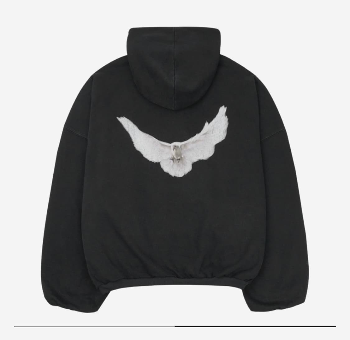 이지갭 발렌시아가 도브 후드 워시드블랙 M 상품이미지1