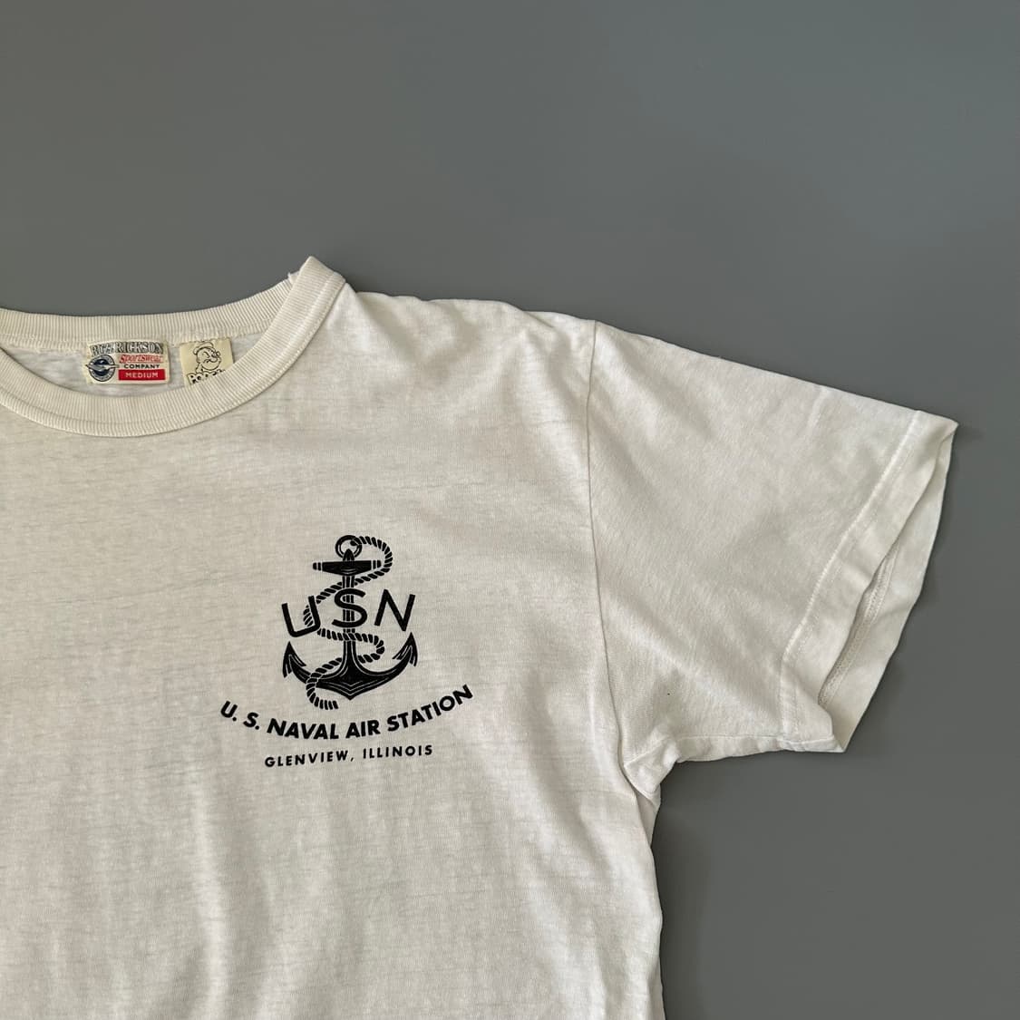 버즈릭슨 buzzrickson 뽀빠이 해군 반팔 티셔츠 상품이미지2