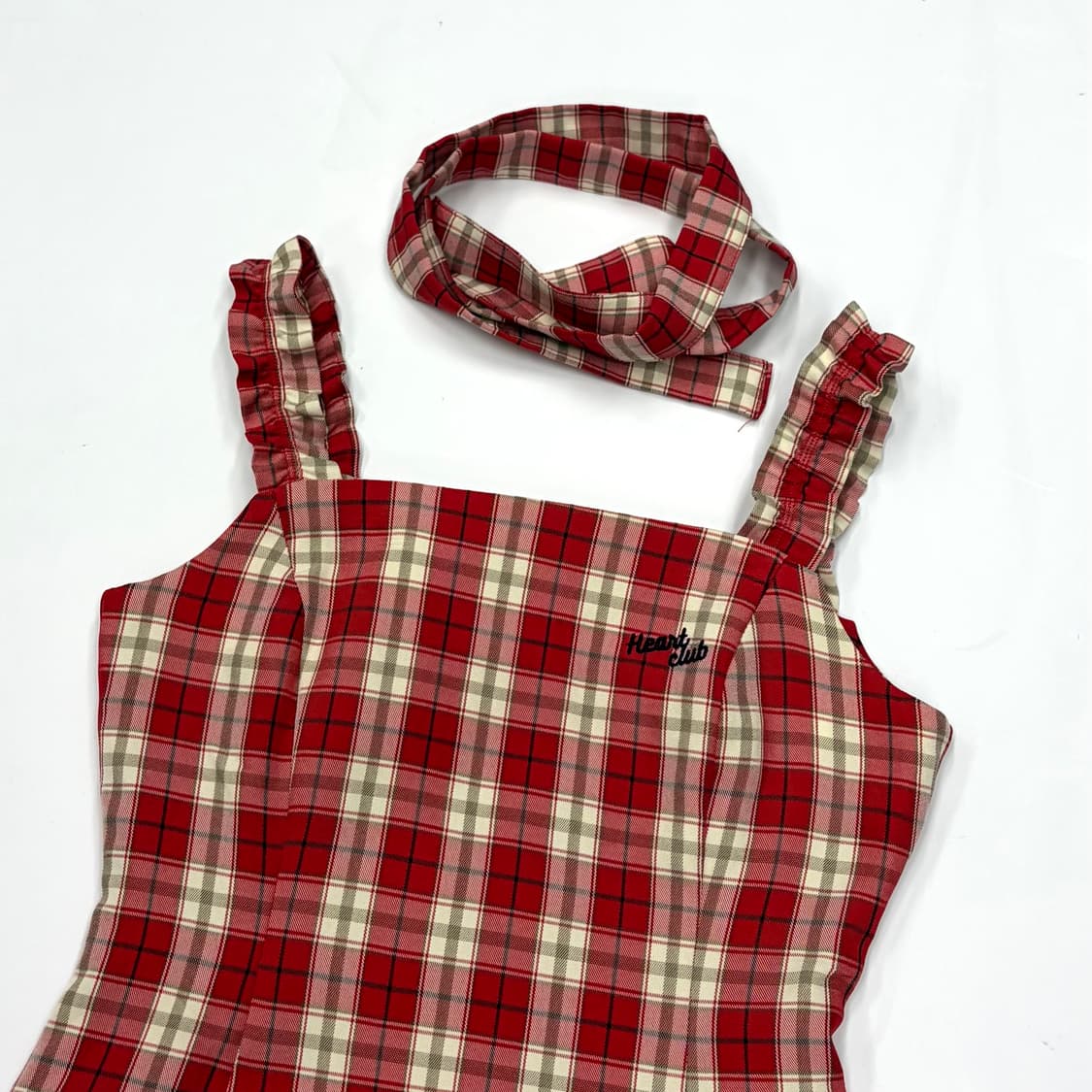 Heart club 하트클럽 체크 원피스 상품이미지5