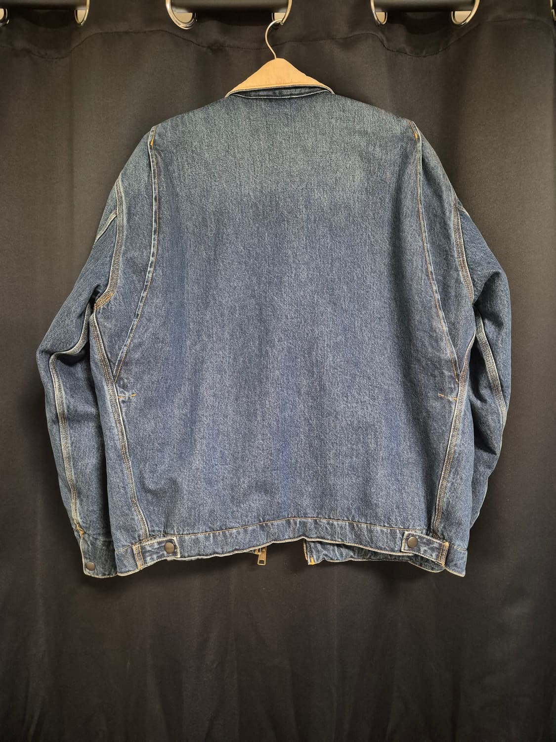 칼하트 OG 디트로이트 자켓 블루 더스티 해밀턴 브라운 상품이미지4