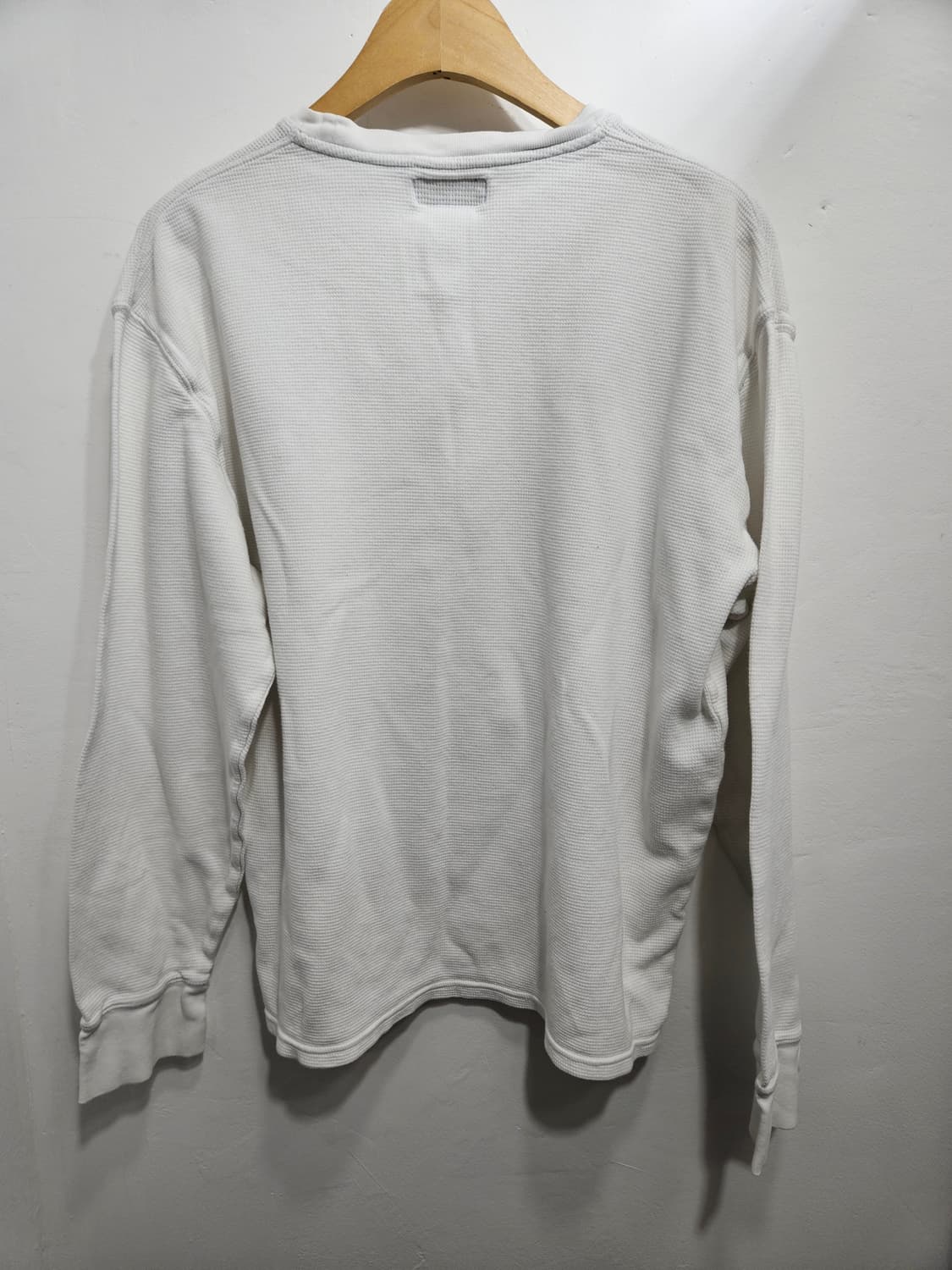 폴로랄프로렌 화이트 와플 긴팔티 XL 상품이미지9