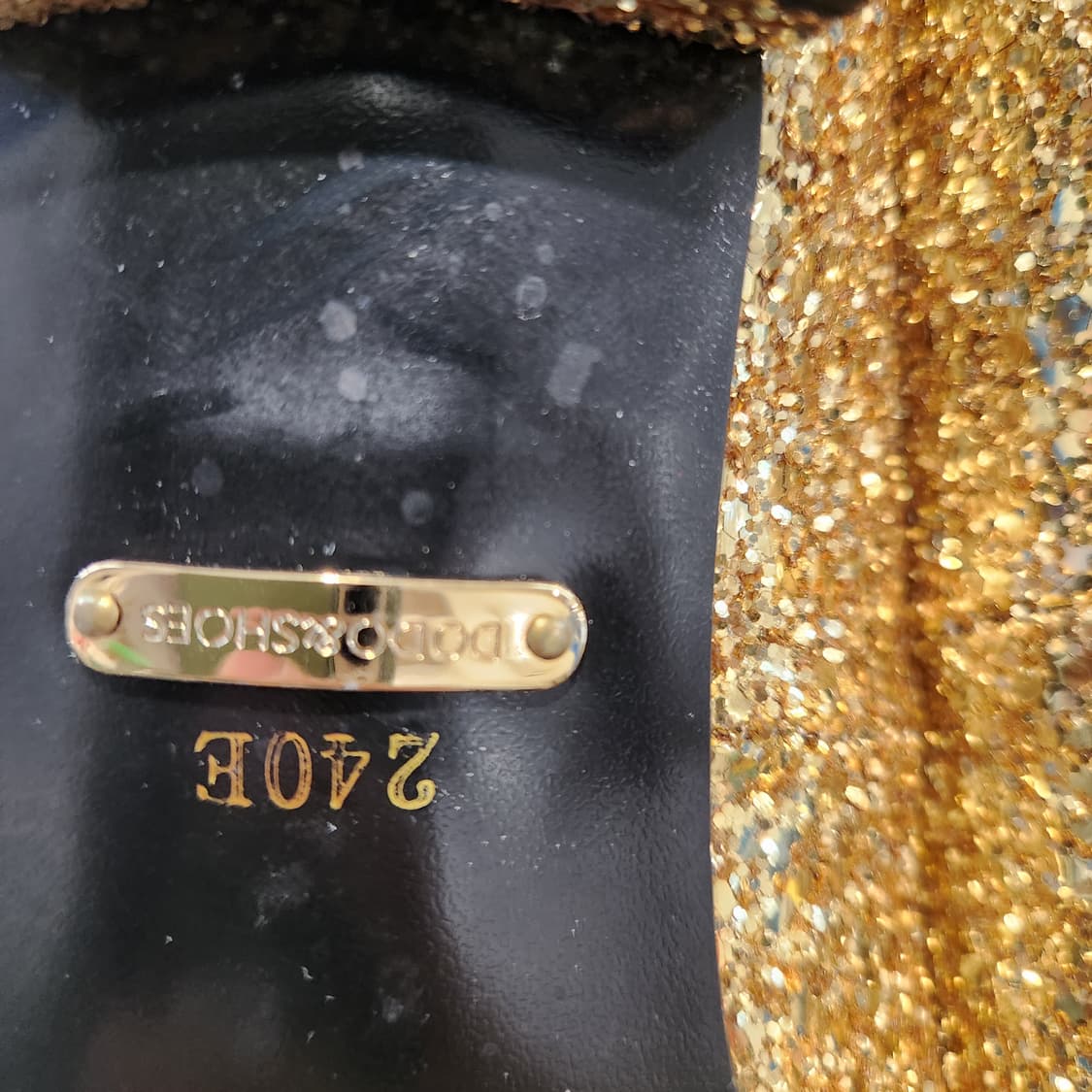 ✨골드 글리터 메리제인 플랫 | 연말 파티·포인트 슈즈 (240) 상품이미지6