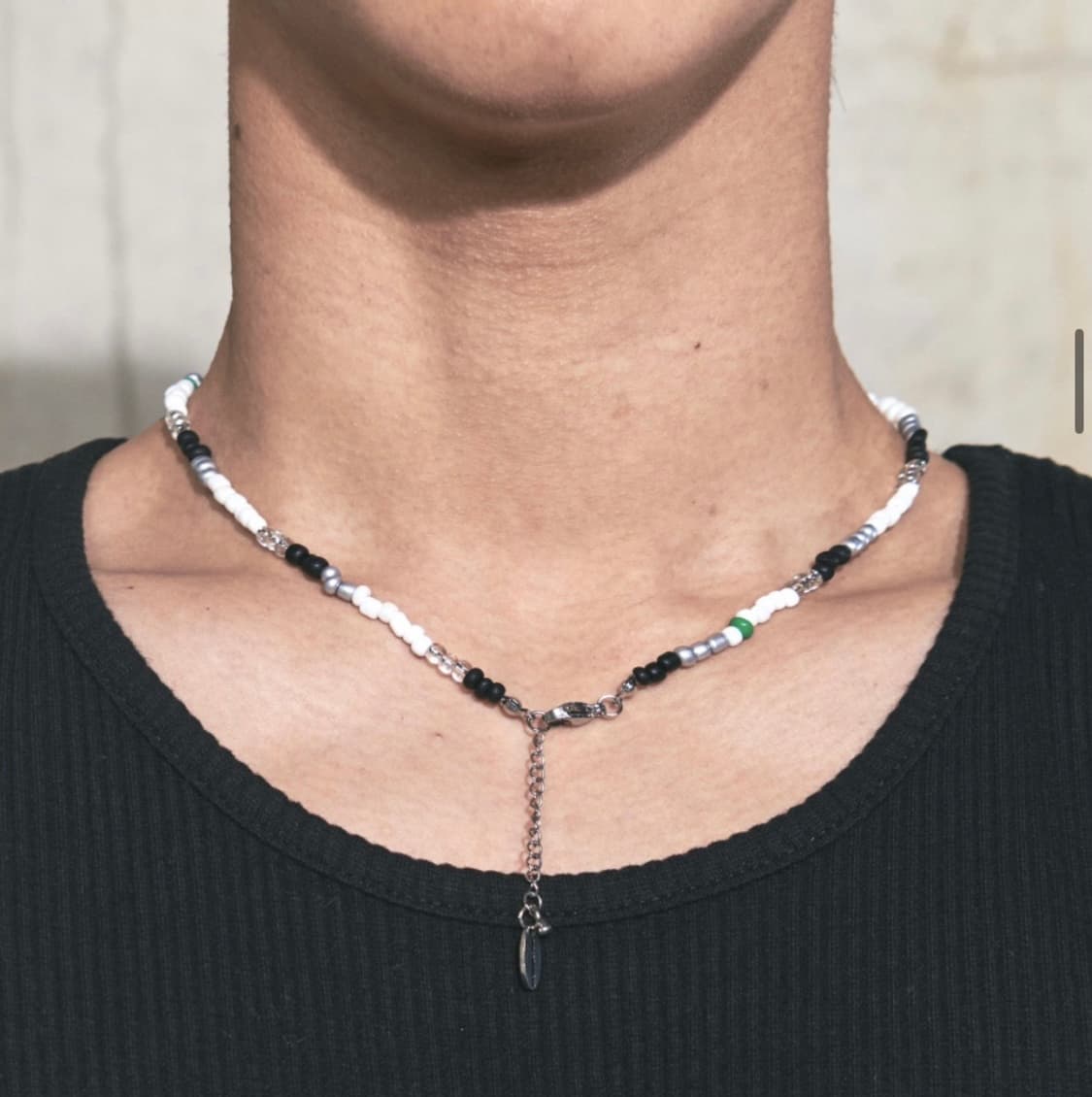 디서먼트 비즈 목걸이 그린 새제품 상품이미지1