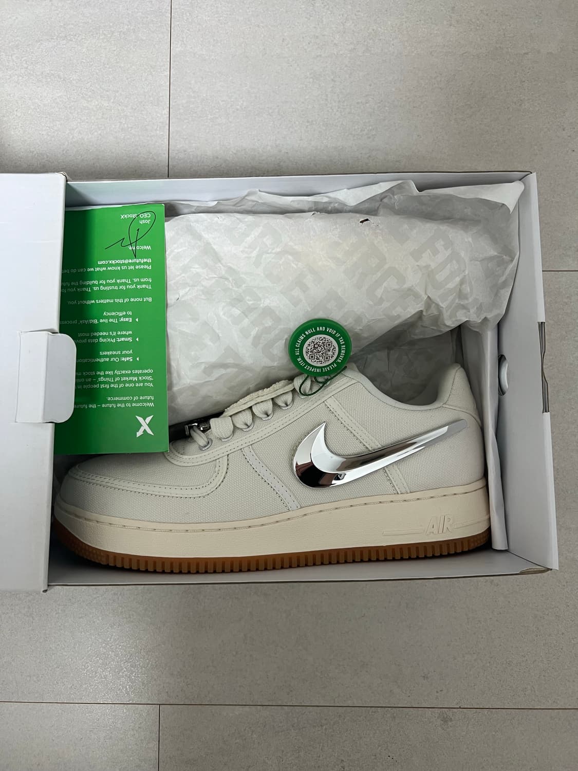 나이키X 트래비스 스캇 에어포스 1 로우 세일 상품이미지1