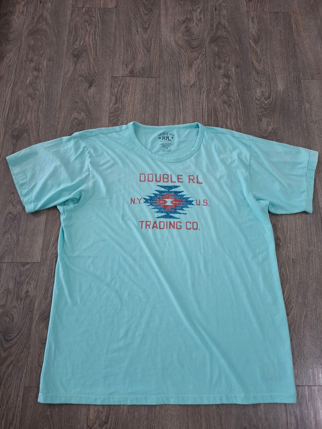 2XL 더블알엘 나바호 로고 반팔티 민트색 상품이미지1
