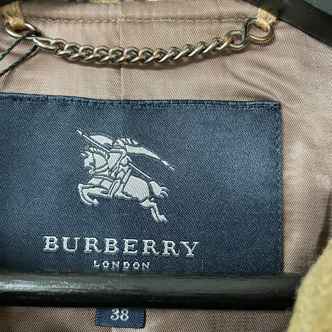 버버리 체크 후드 코트 38(W) 상품이미지5