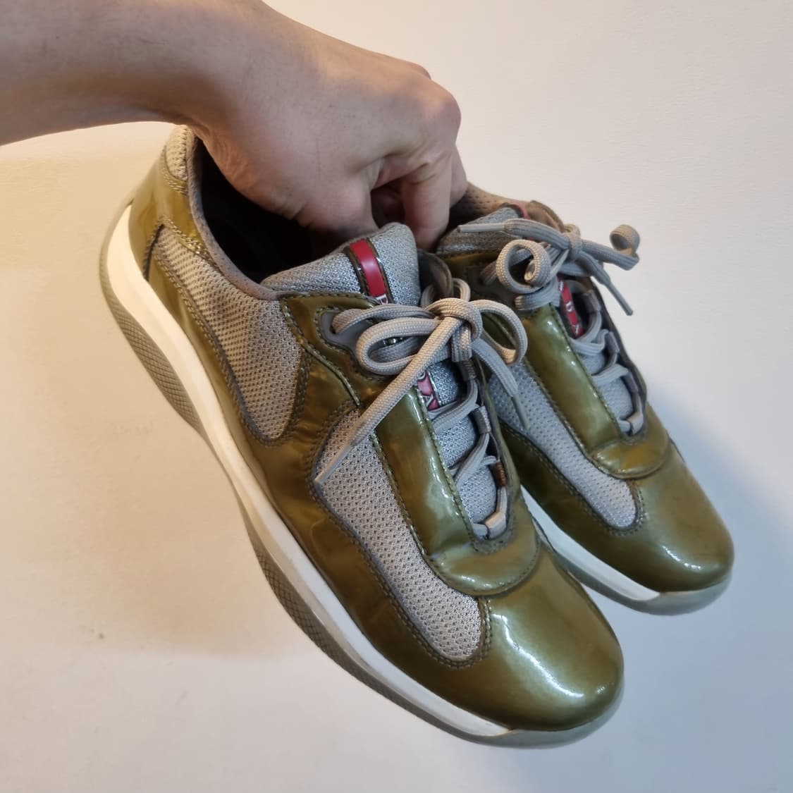 프라다 아메리칸컵 그린 카키 uk8 상품이미지8