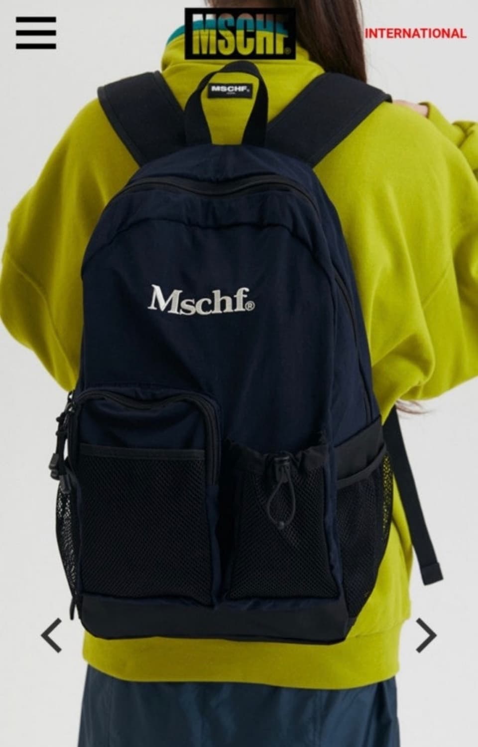 미스치프 멀티 포켓 나일론 백팩 *네이비 상품이미지2