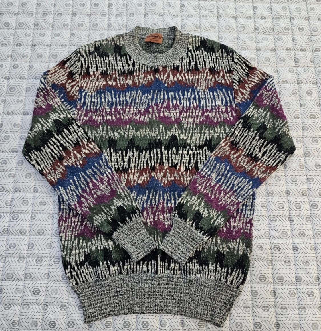 미쏘니 패턴 니트100 상품이미지1