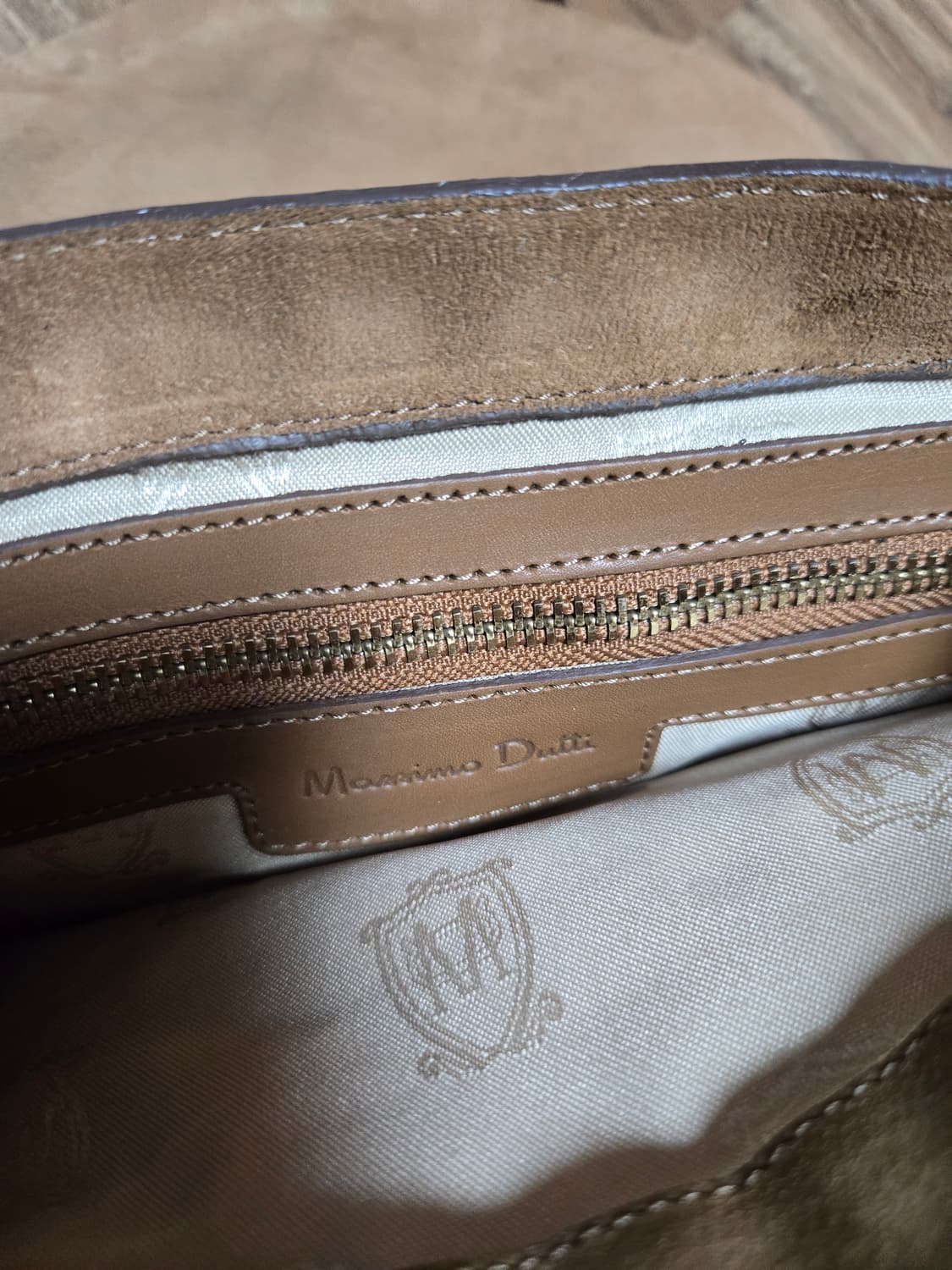 마시모두띠 탠 가죽 크로스백 상품이미지3