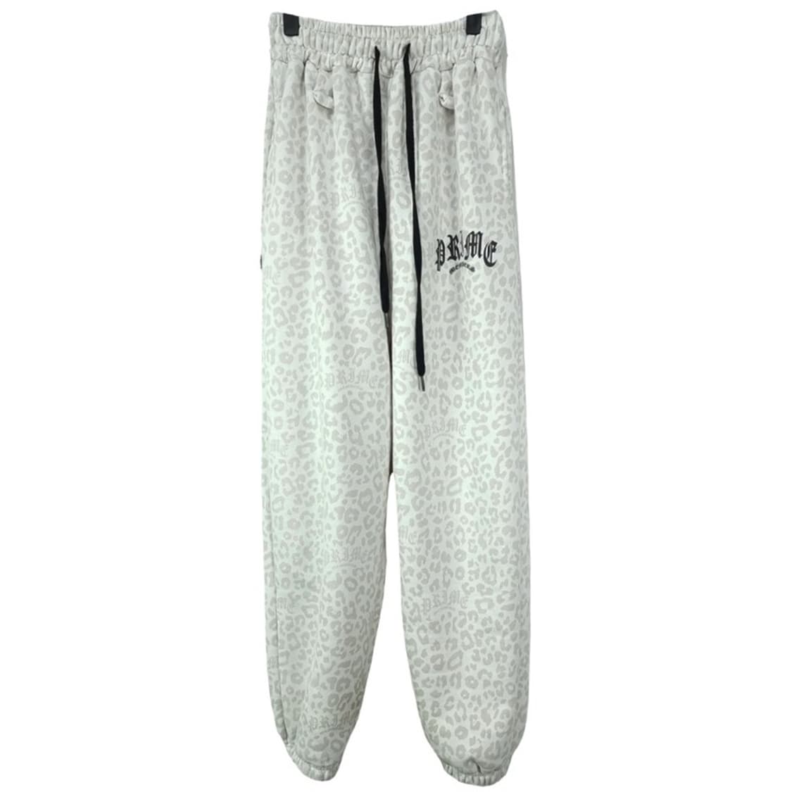 [프라임멤버스] 레오파드 패턴 루즈핏 스웻 조거 팬츠 M19336 상품이미지2