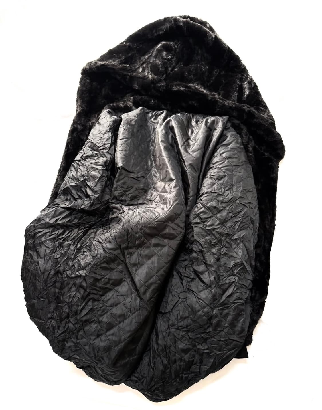 후디드 퍼 코트 상품이미지3