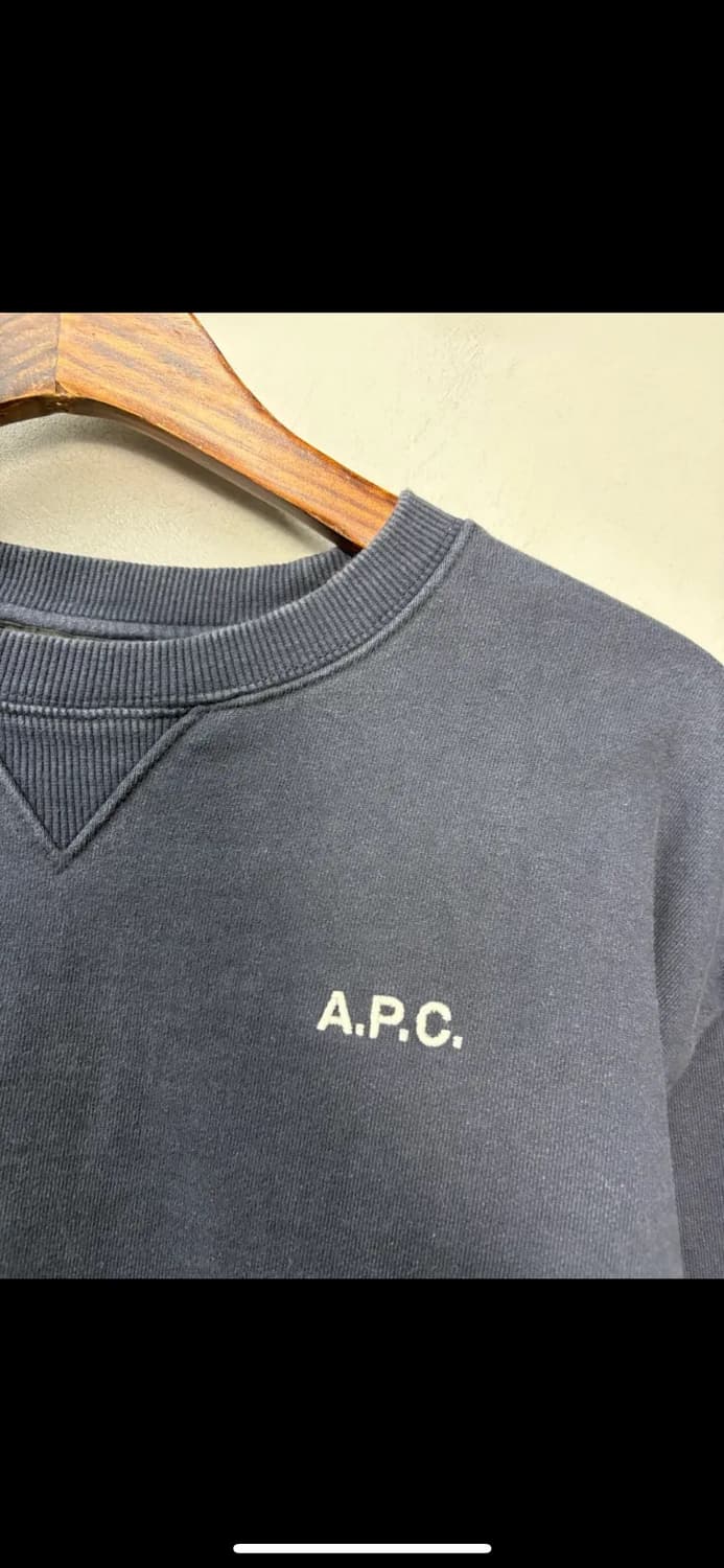 아페쎄 루마담자수로고 맨투맨 H1497 상품이미지3