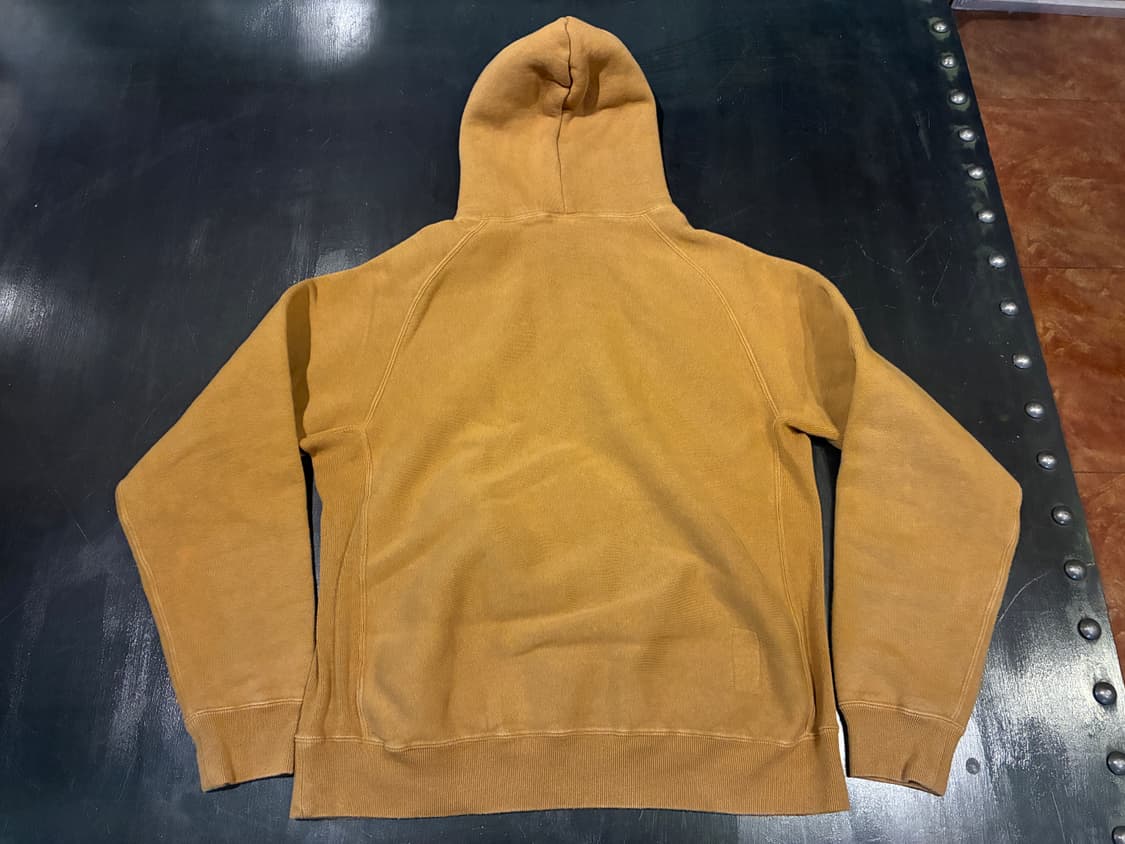 L) 엔즈앤드민즈 머스타드 브라운 리버스위브 후드티 상품이미지4