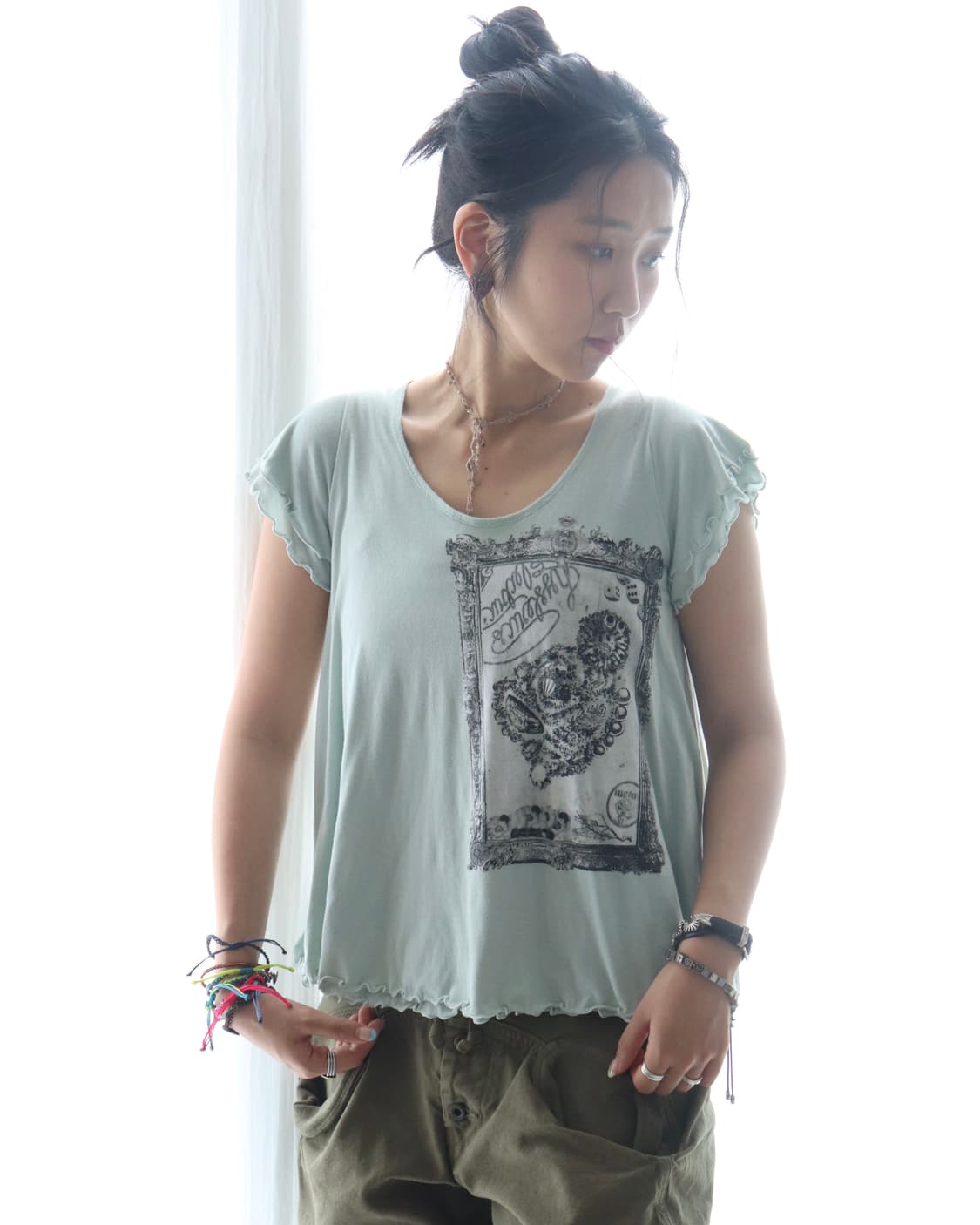 [Hysteric Mini] Mint Frill Open Top 상품이미지1