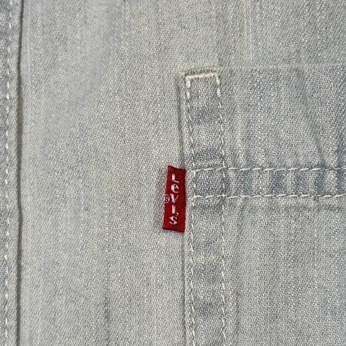 M) 리바이스 투포켓 워크 데님 셔츠 자켓 T버튼 타입 L89 상품이미지4