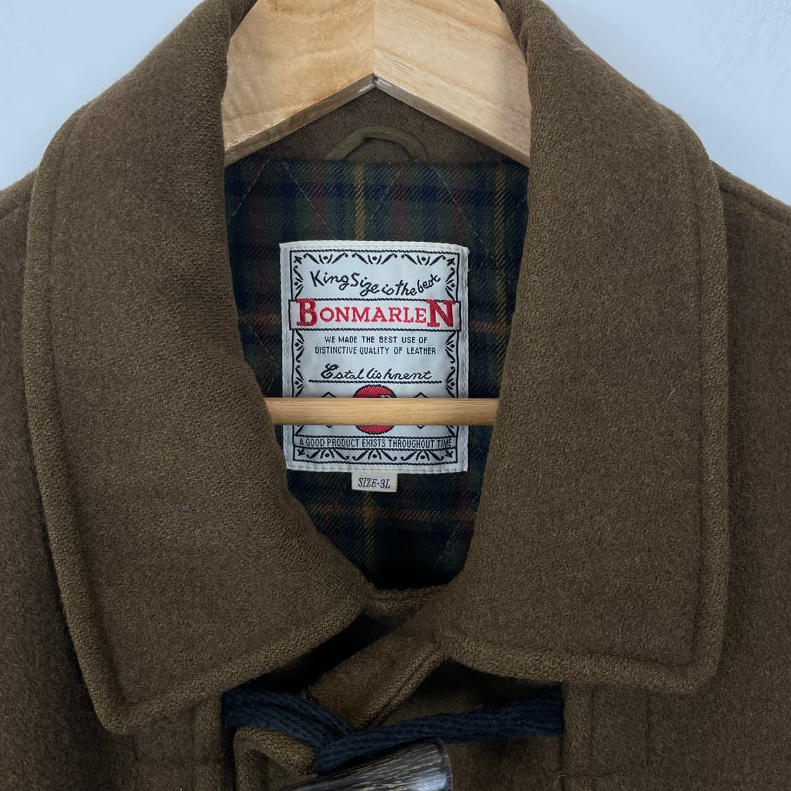 BONMARLEN 3XL 빅사이즈 브라운 떡볶이 코트 상품이미지4