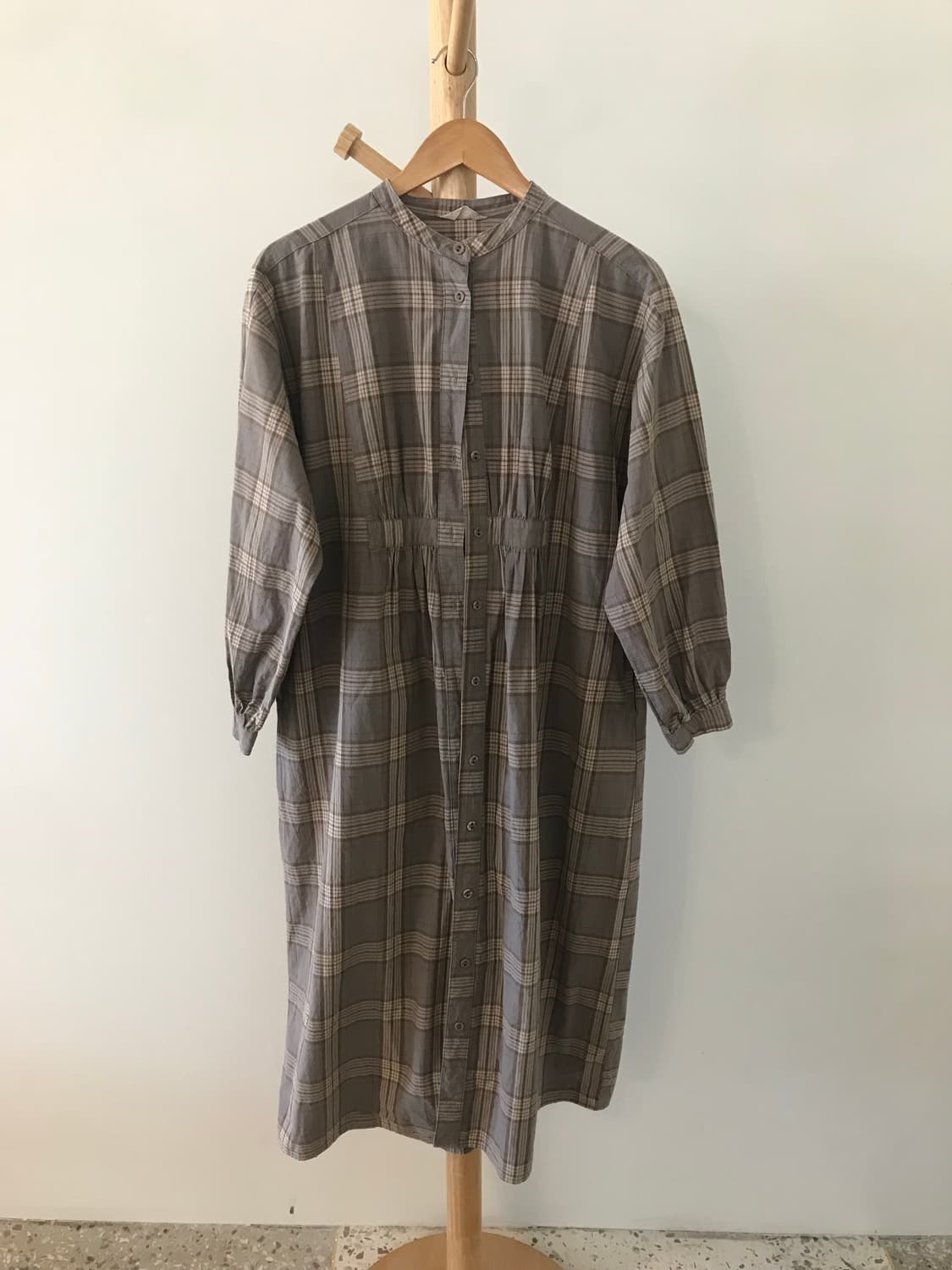 사만사모스 체크 원피스 겸 자켓 상품이미지3