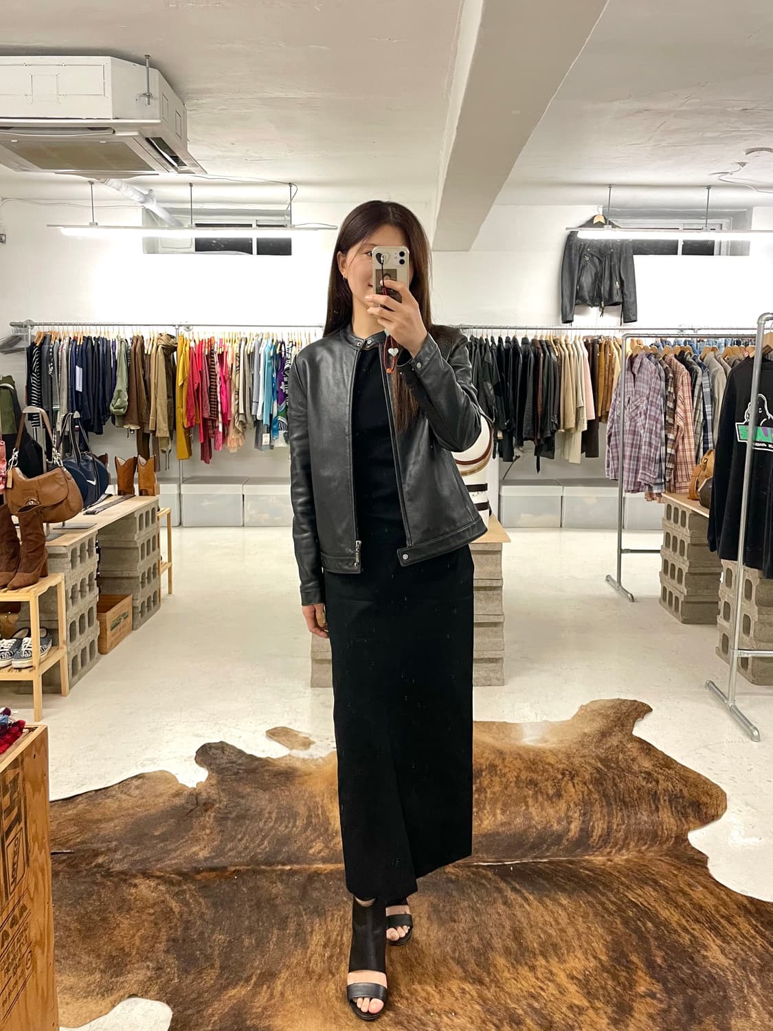 VTG leather rider jacket 빈티지 레더 라이더 자켓 상품이미지9
