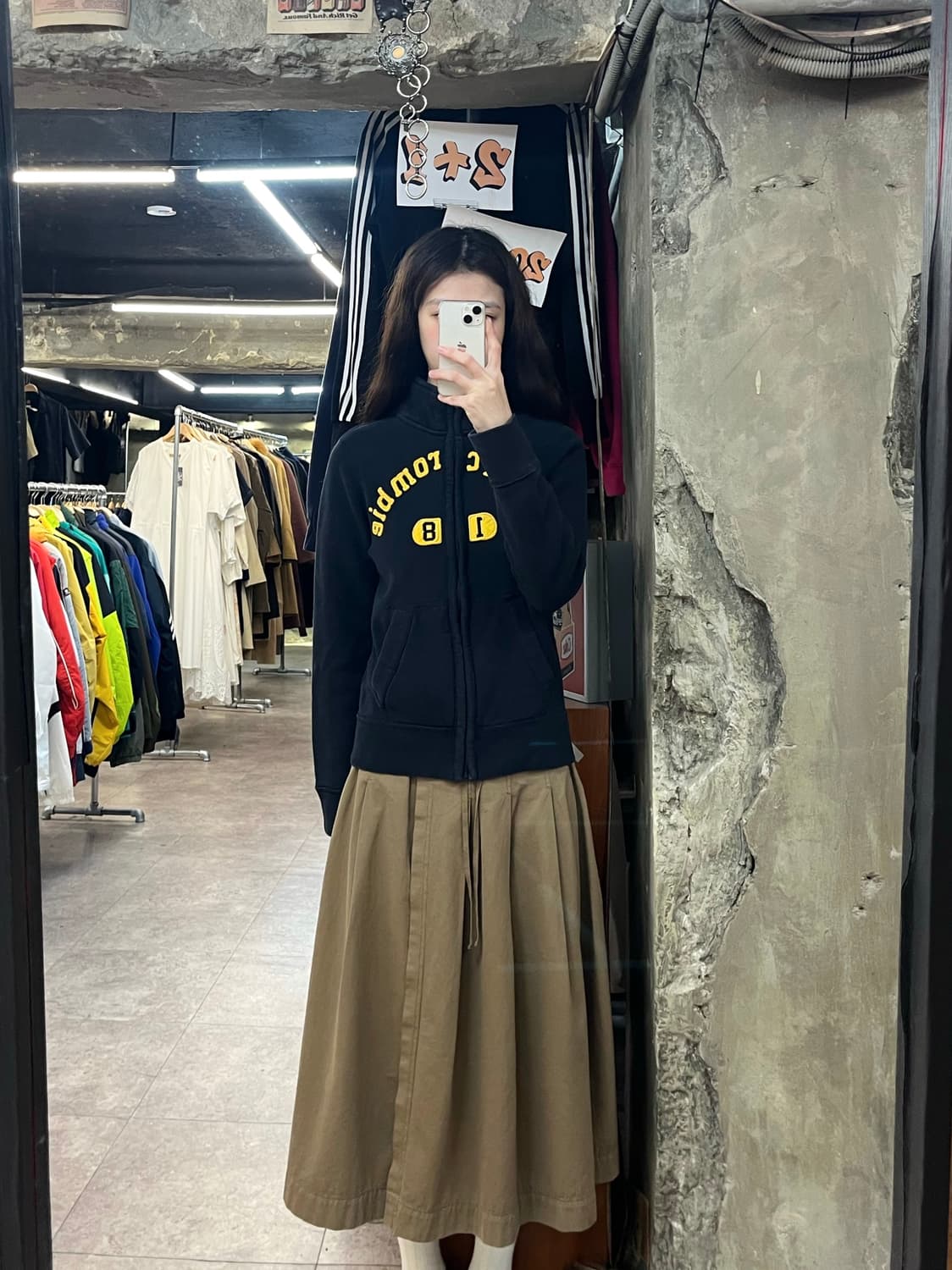 아베크롬비 기모 집업 블랙 키즈 L #csz3760 상품이미지2