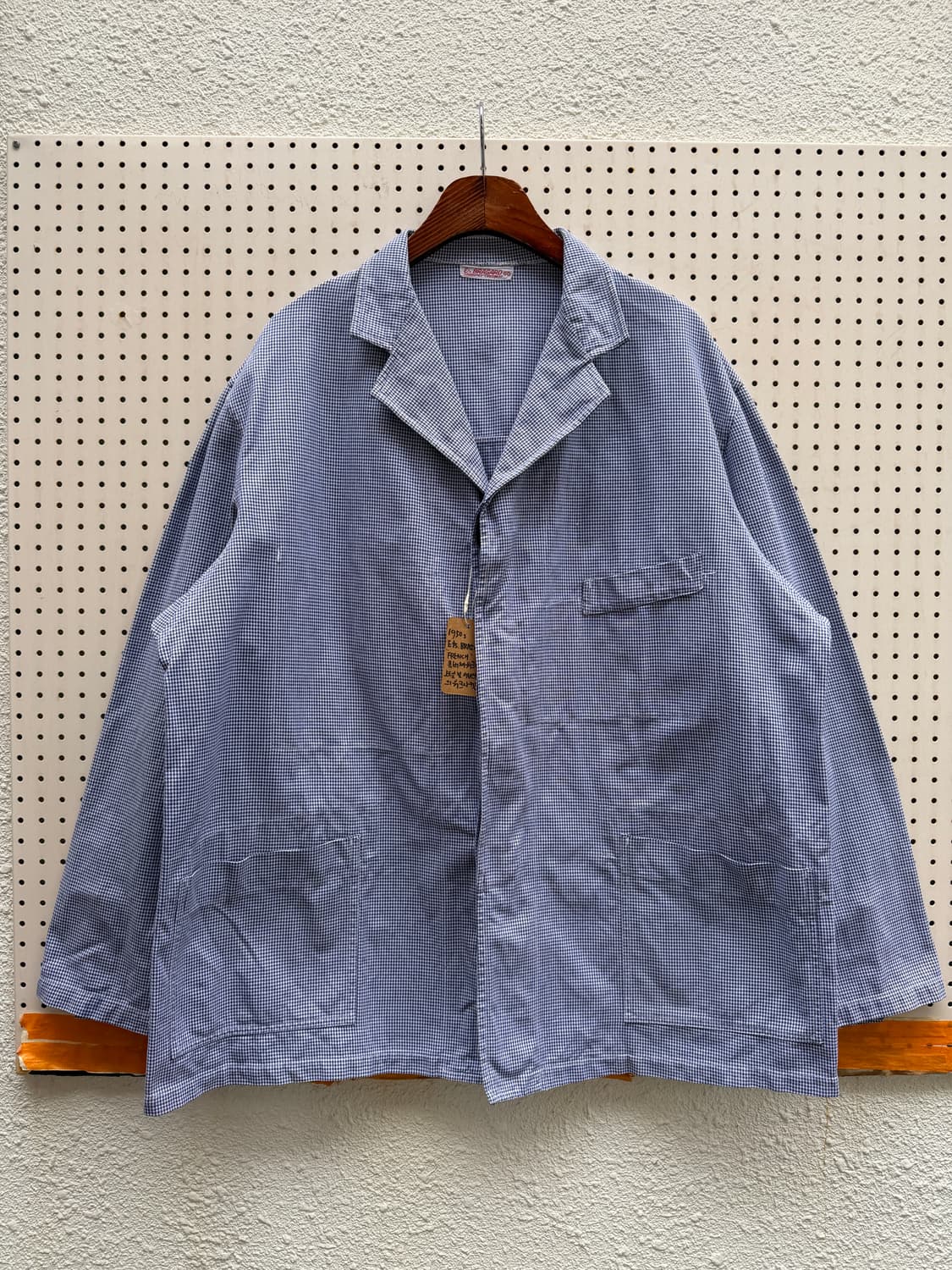 1950s Ets.BRAGARD HOUNDTOOTH 50s프렌치워크자켓 상품이미지1