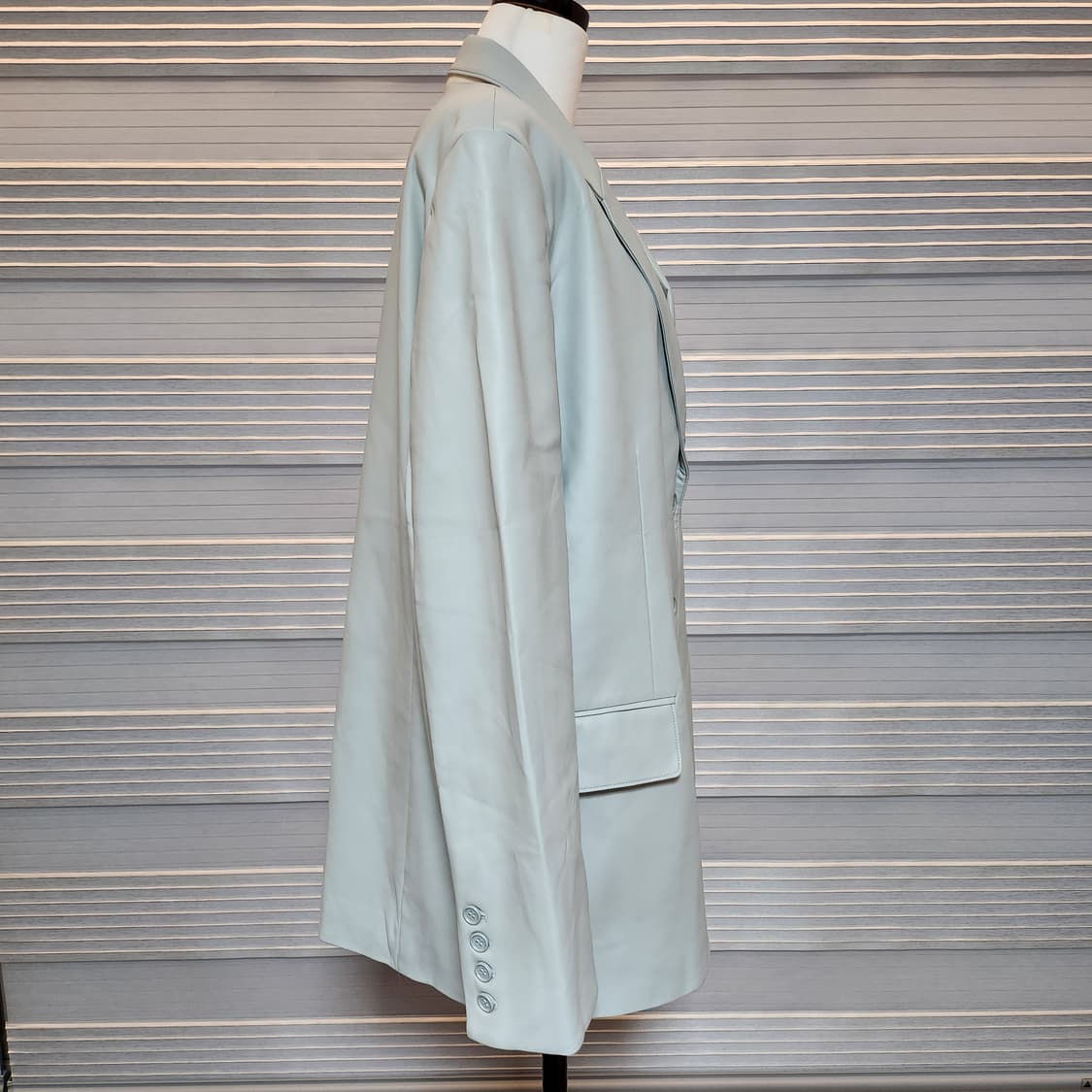 《새상품》에코 레더 자켓 (남녀공용) 상품이미지3