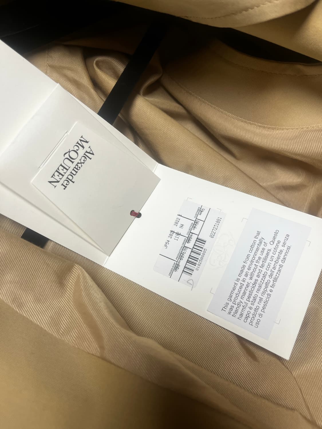 알렉산더맥퀸 더블 레이어드 트렌치코트 상품이미지7