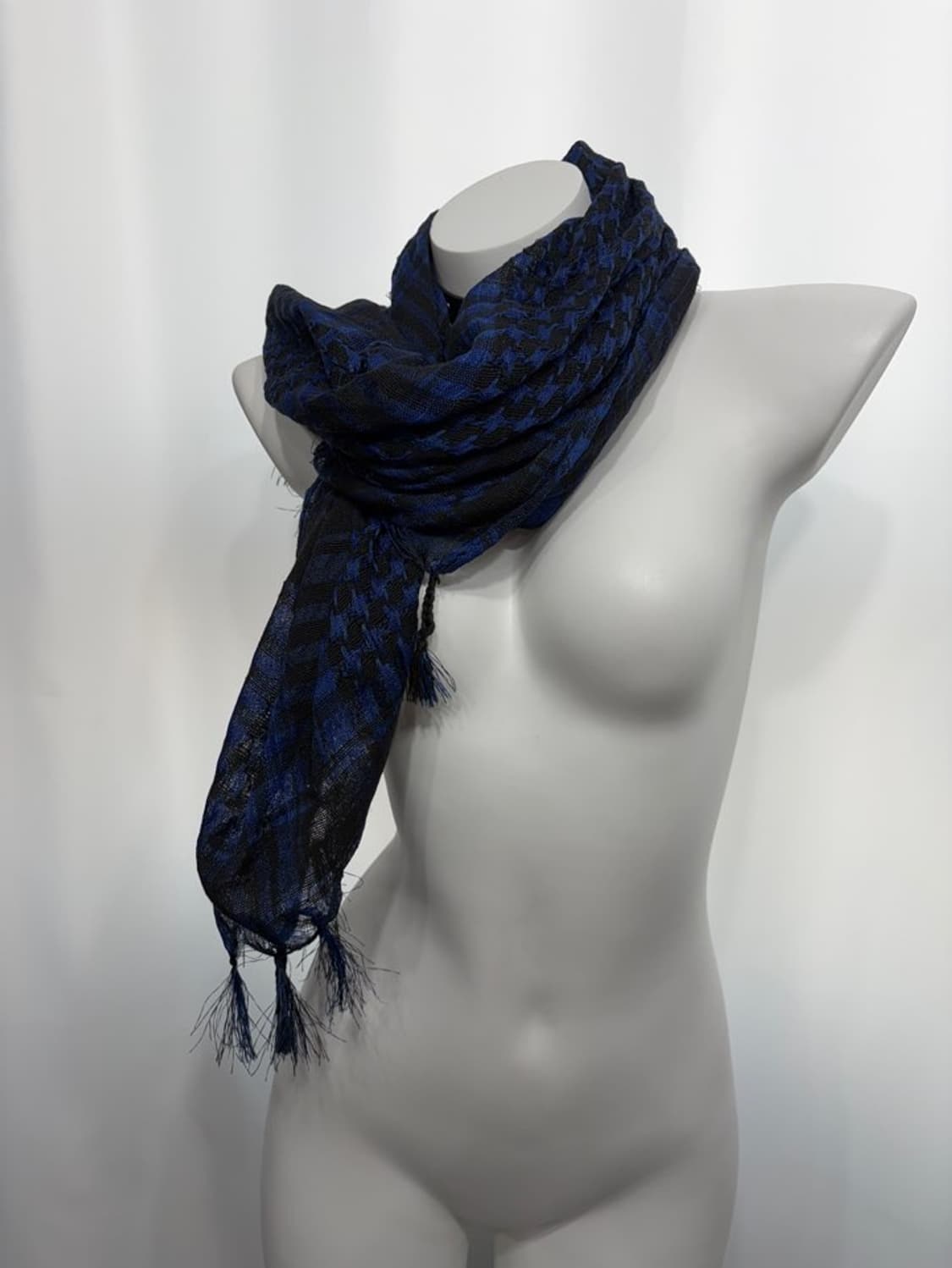 🎸블루 체크 스카프🎸 상품이미지6