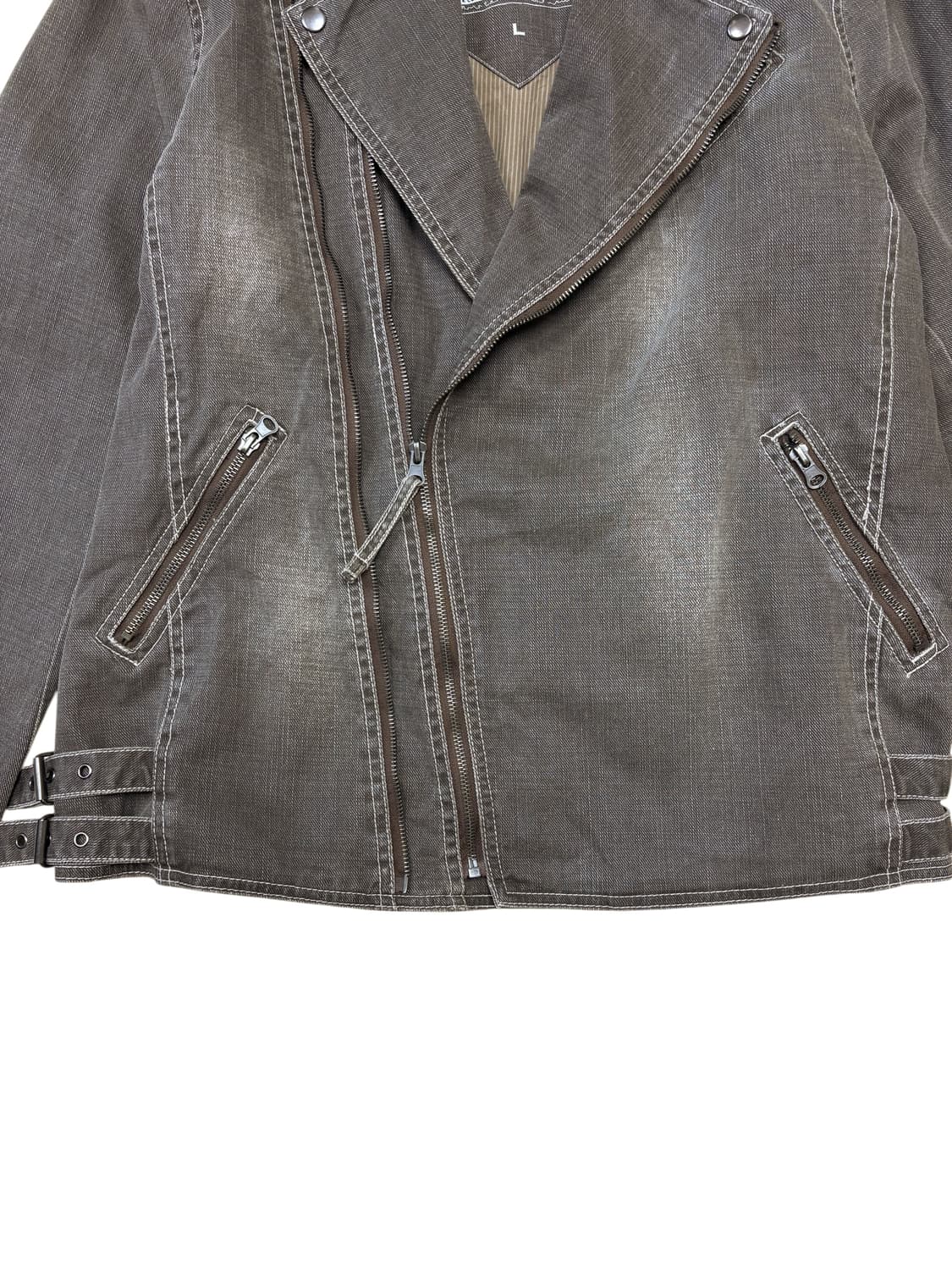 Allix washed denim rider jacket 상품이미지5