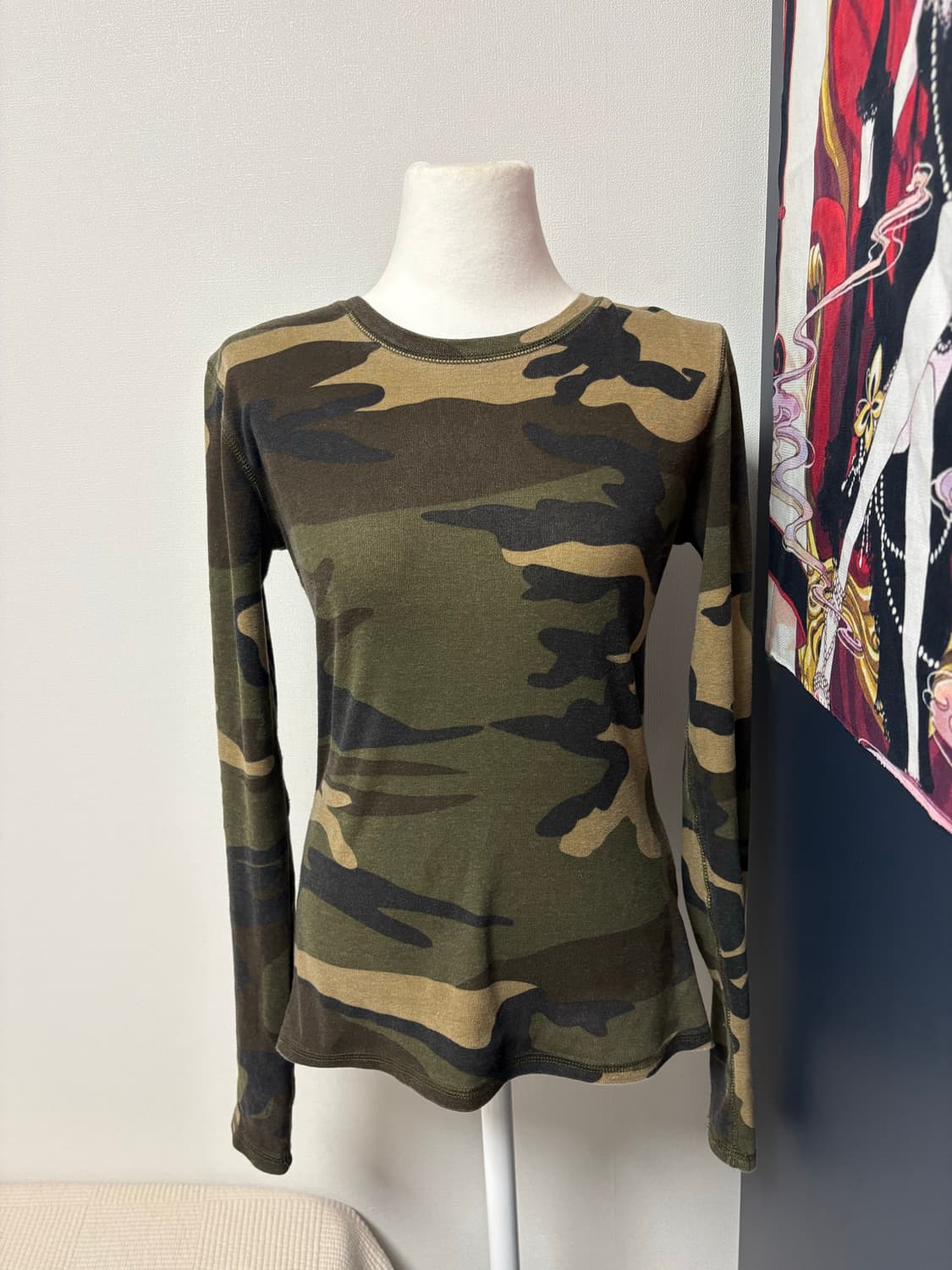 브랜디멜빌 카모 슬림 티셔츠 롱슬리브  상품이미지2