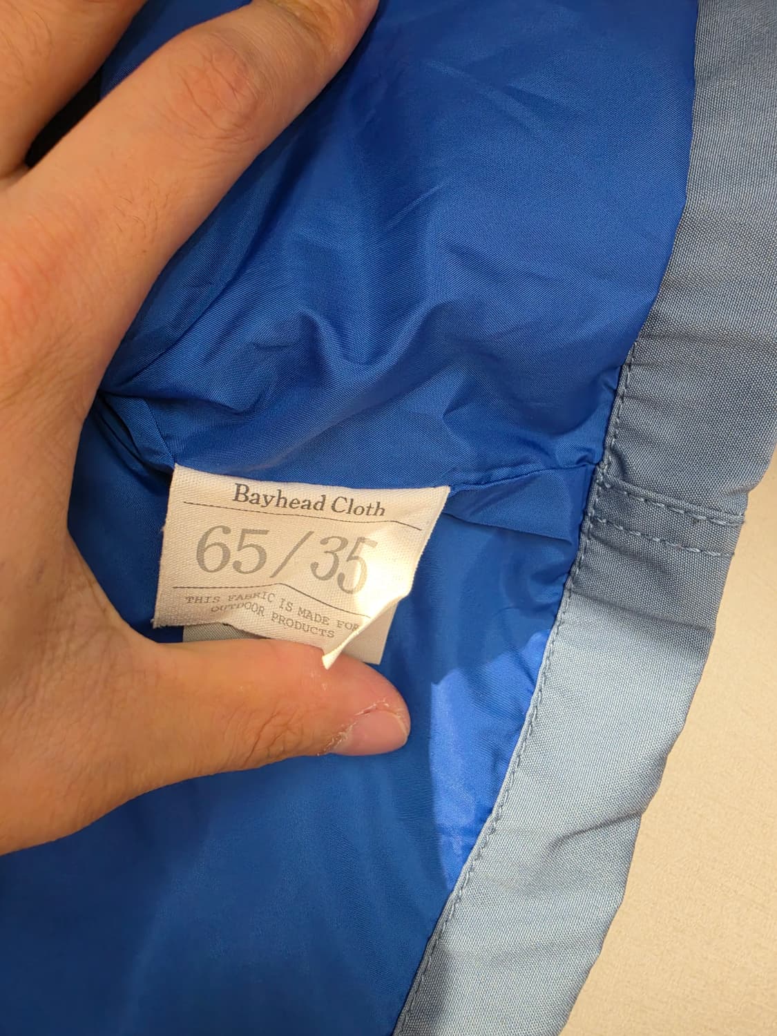 노스페이스 퍼플라벨 크롭 마운틴 윈드 파카 블루 상품이미지6