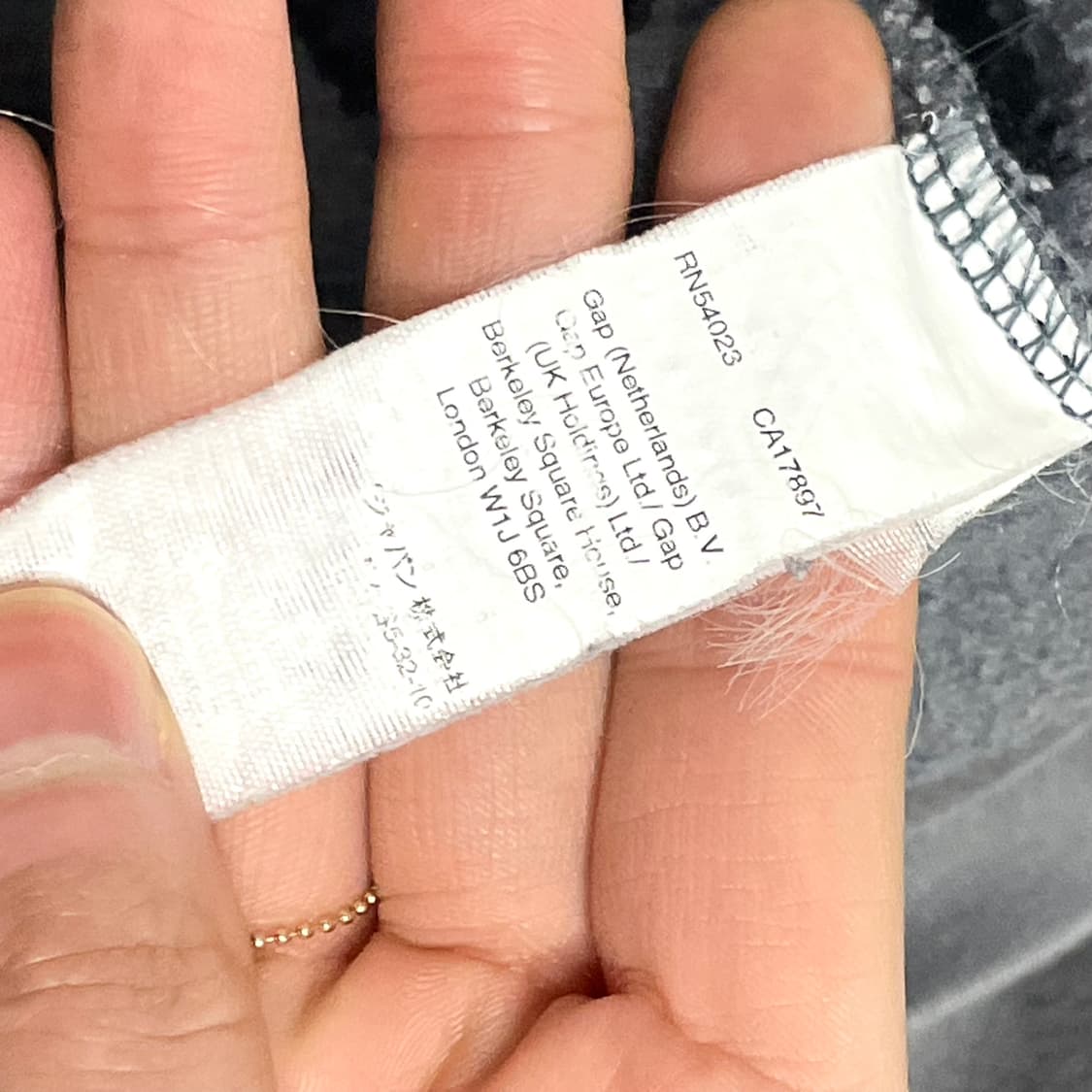 갭 스펠로고 그레이 기모 후드티셔츠 남성L 상품이미지4