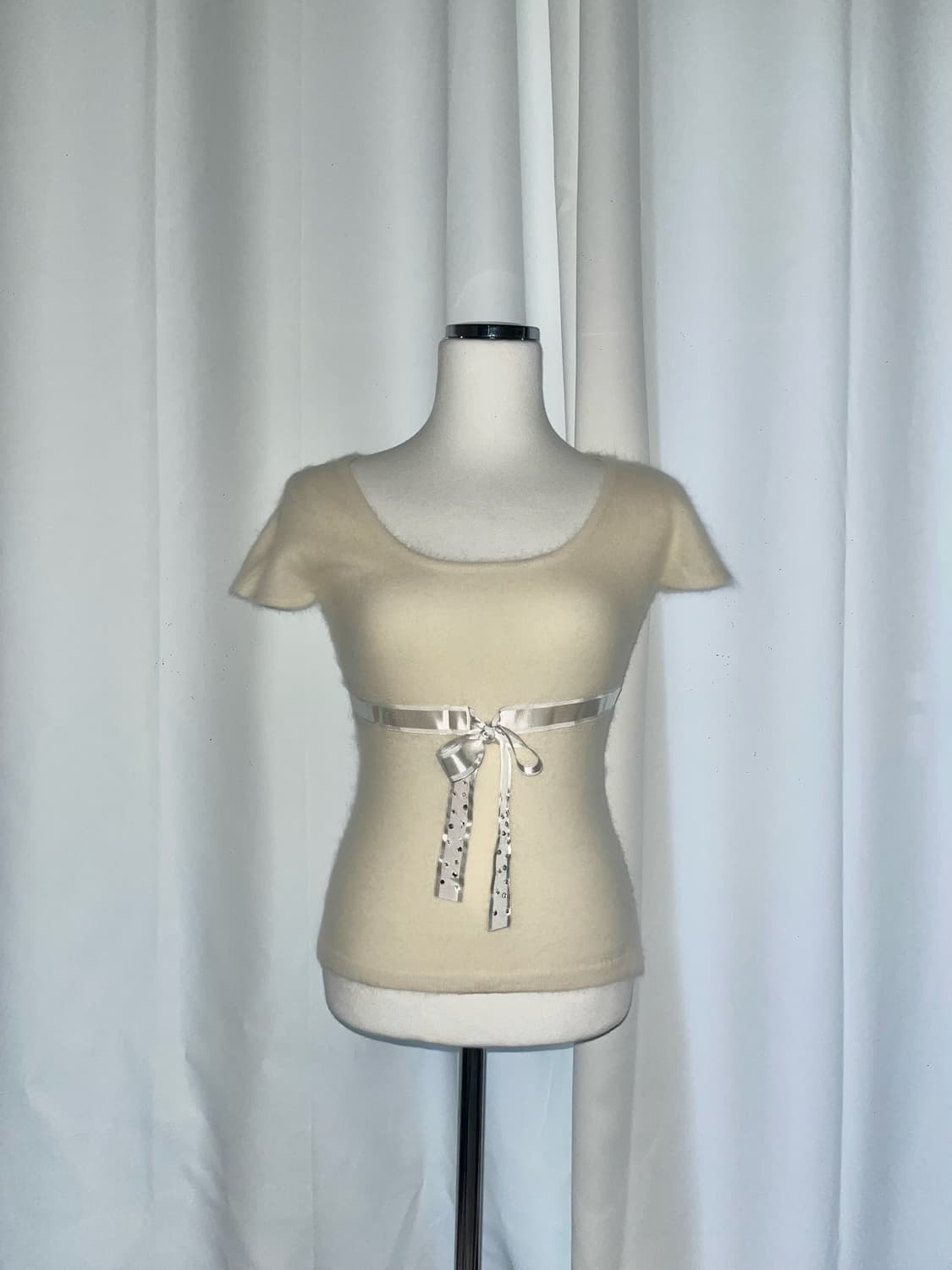 Pinky Girls 리본 니트 탑 상품이미지1