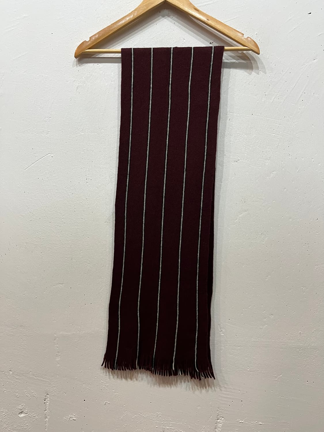 라코스테 퓨어울 머플러 버건디 상품이미지4