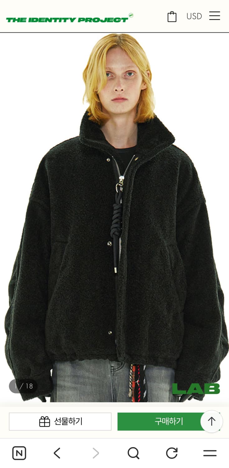 더 아이덴티티 프로젝트 플리스 점퍼 2사이즈 상품이미지1