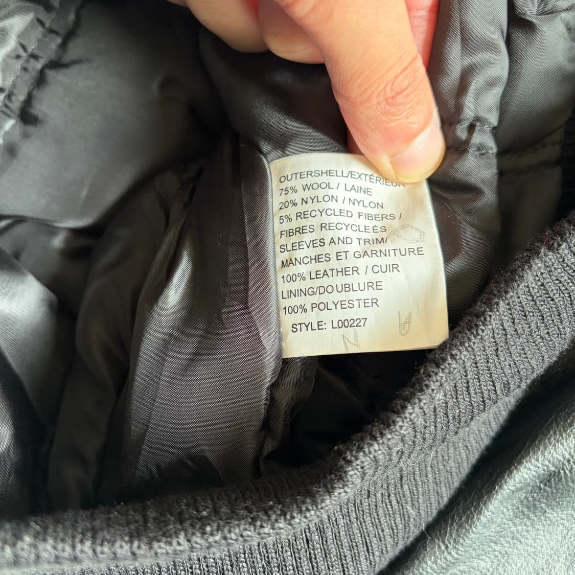 00s CANADA 빈티지 울 바시티 자켓 XL 상품이미지5