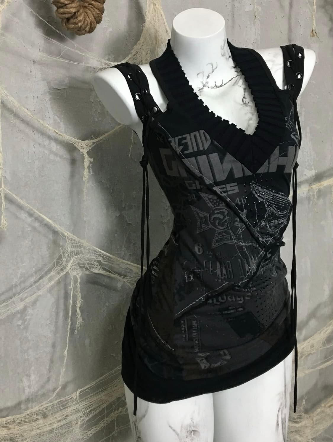 Salvage Neck Detail Rope Sleeveless 상품이미지1