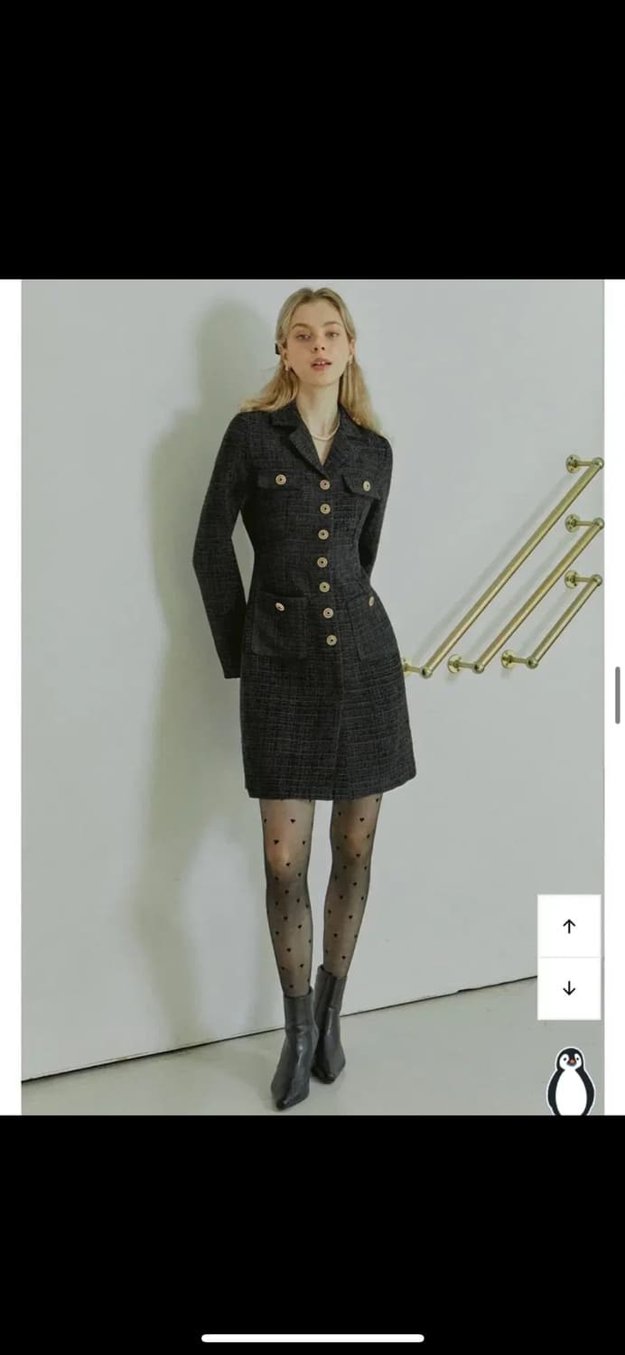 이바나헬싱키 Lena Velvet Tweed Dress 상품이미지7