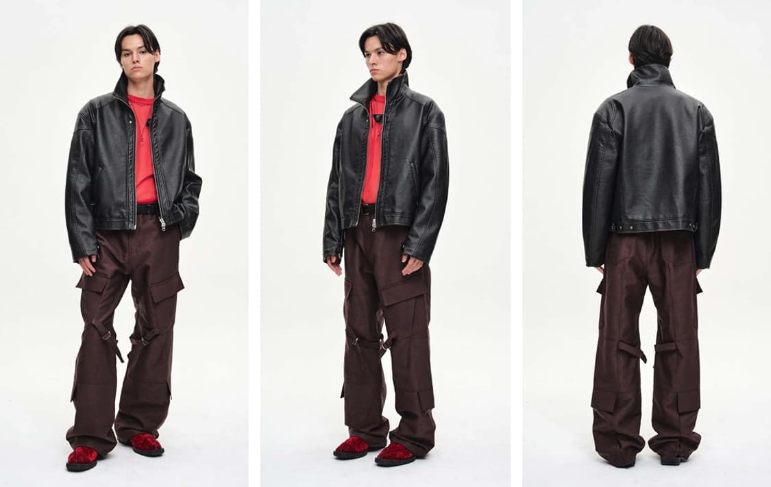 Mmic 리벨 카고팬츠 와인 L 상품이미지1