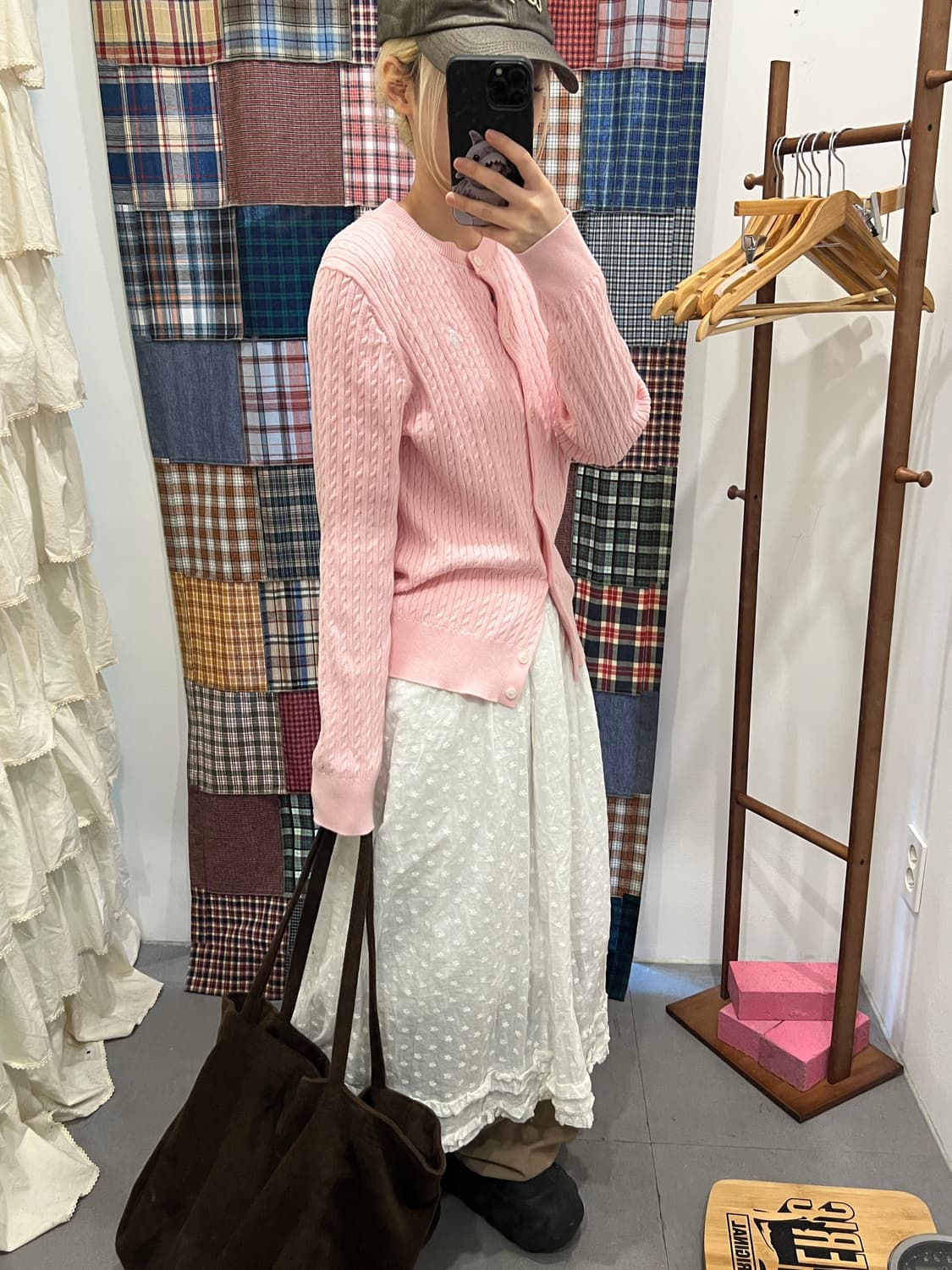 폴로 딸기우유 니트 가디건 상품이미지3