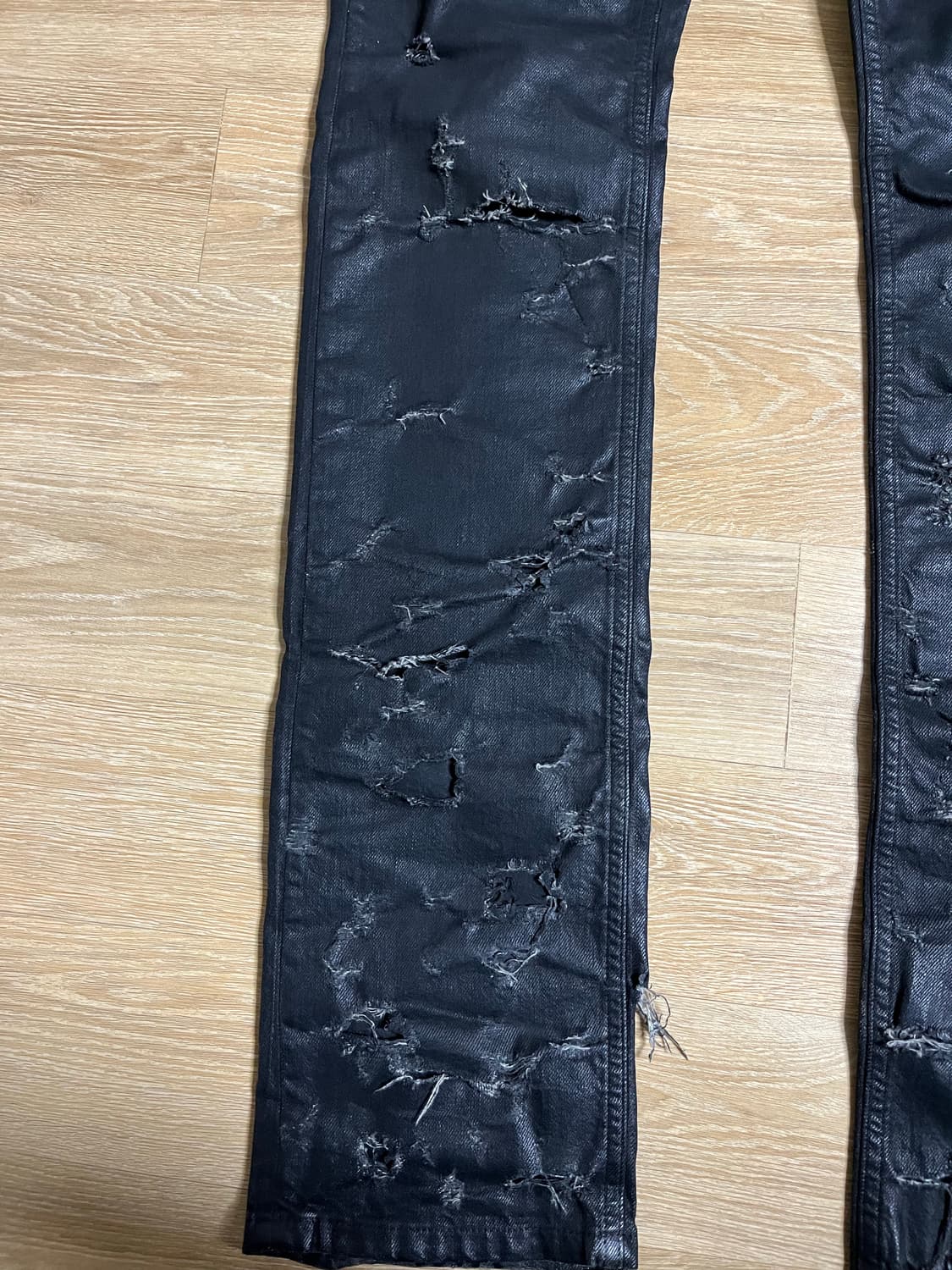 [31] 디올옴므 04ss strip 디스트로이드 왁스 코팅진 상품이미지5