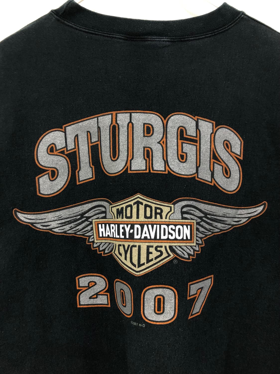 할리데이비슨 빈티지 양면 프린팅 스웻셔츠 맨투맨 _ 블랙 상품이미지4