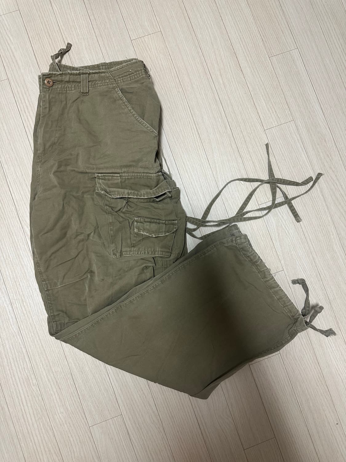 멀티포켓 카고 베이지 팬츠 상품이미지1