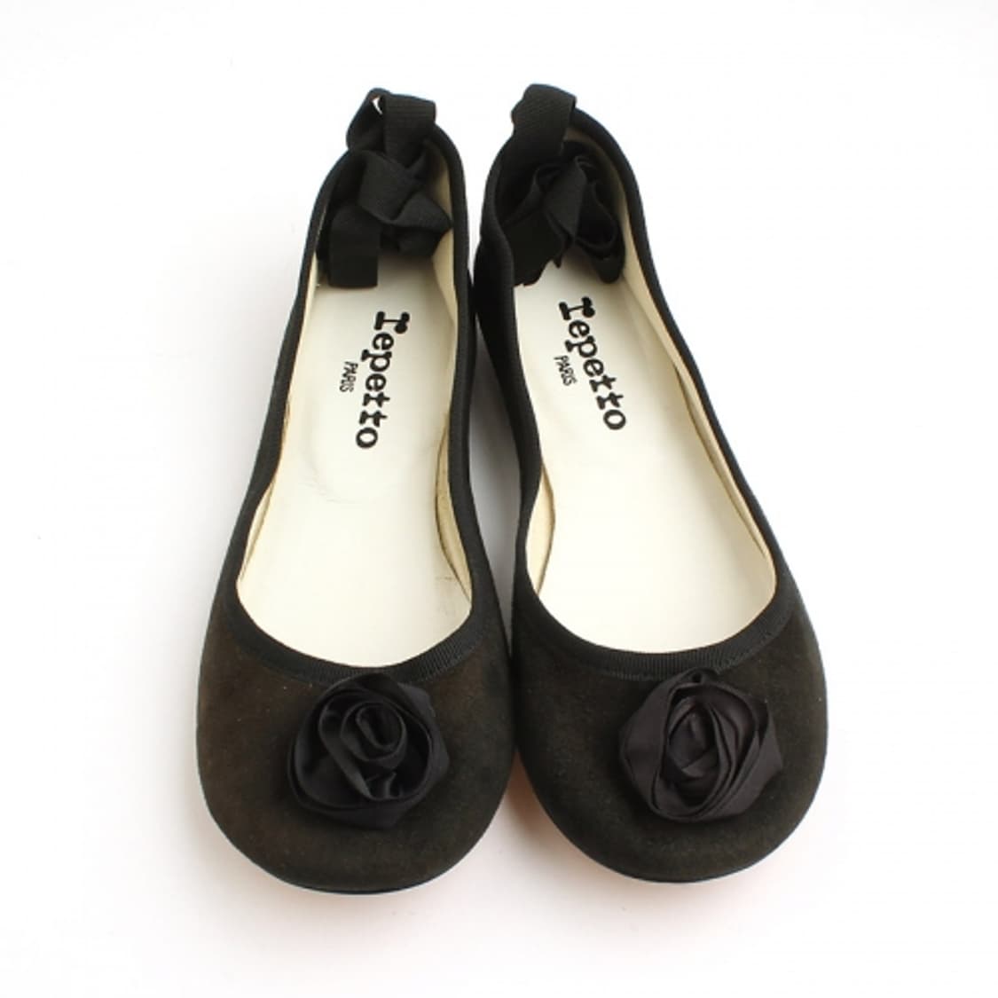 레페토 블랙 로즈리본 플랫슈즈 (국내 235) 상품이미지2
