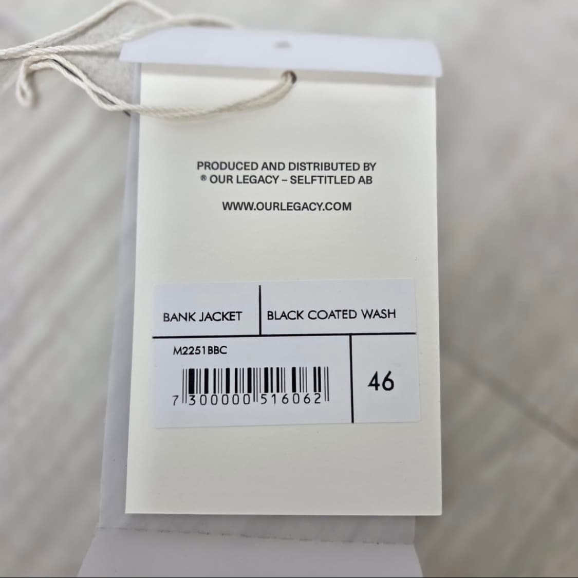 아워레가시 뱅크 후드 집업 자켓 블랙 코티드 워시 상품이미지2