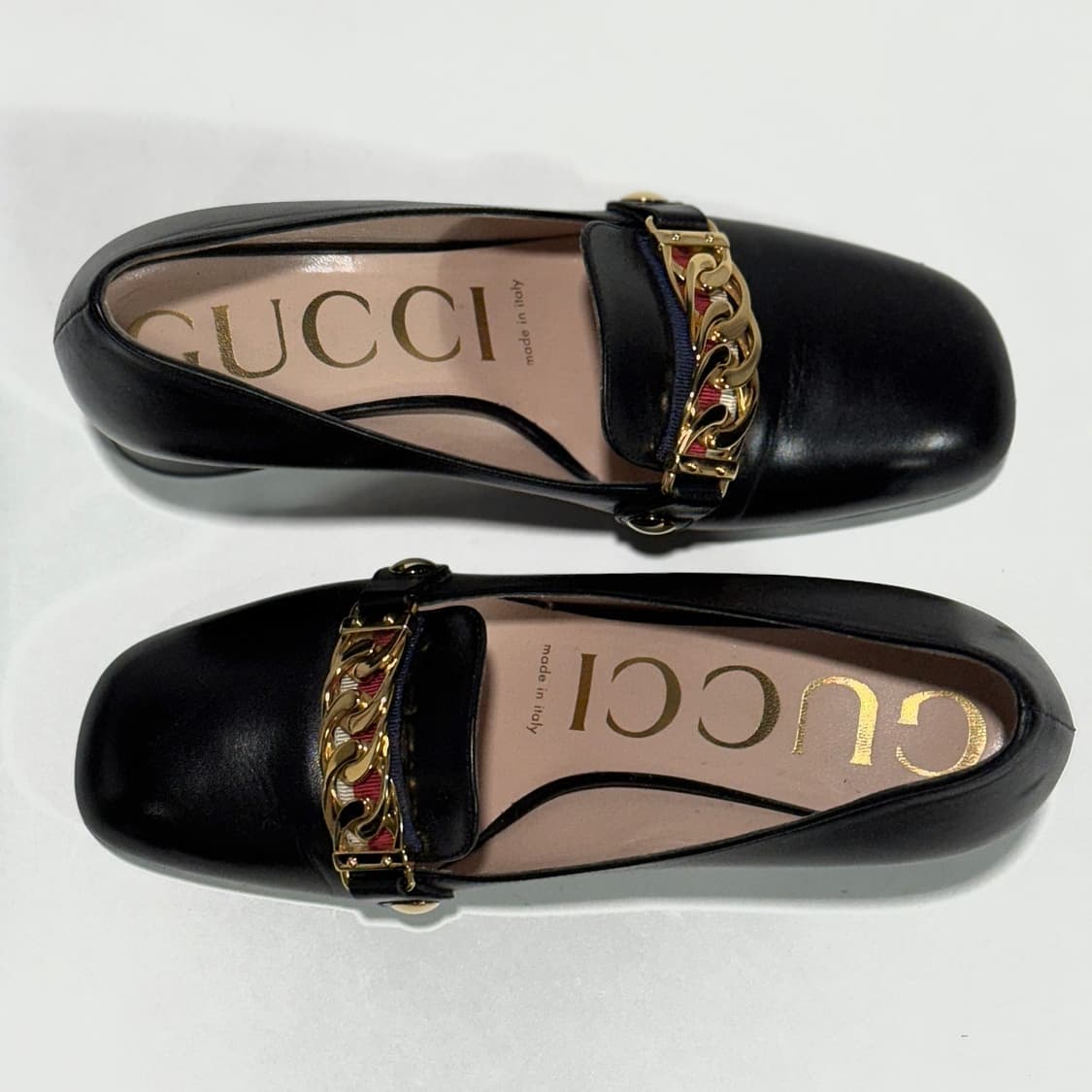 구찌 실비 레더 로퍼 힐 상품이미지8