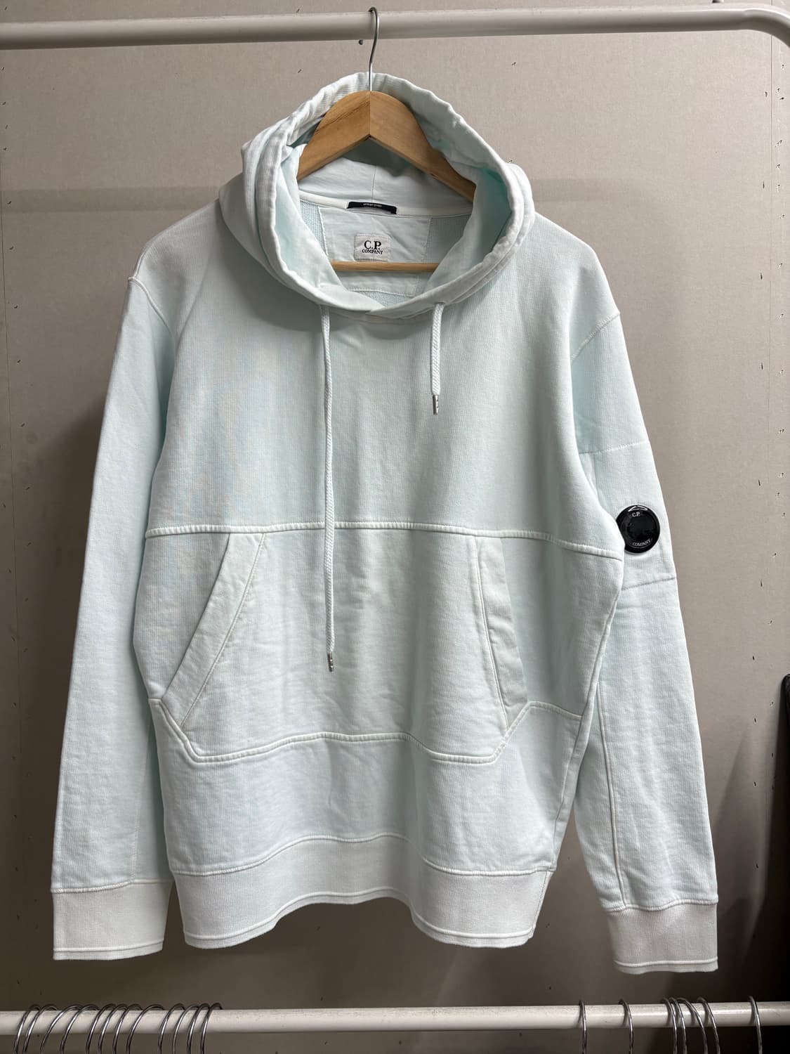 cp 컴퍼니 화이트 블루 후디 상품이미지1