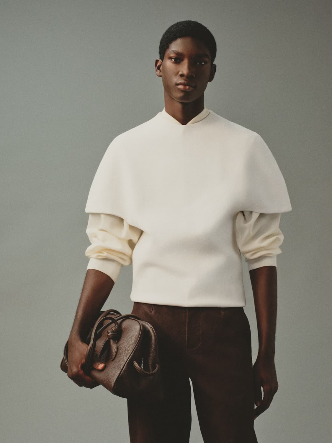 자크뮈스 26ss 투리스모 미디움 볼링백/다크 브라운 상품이미지3