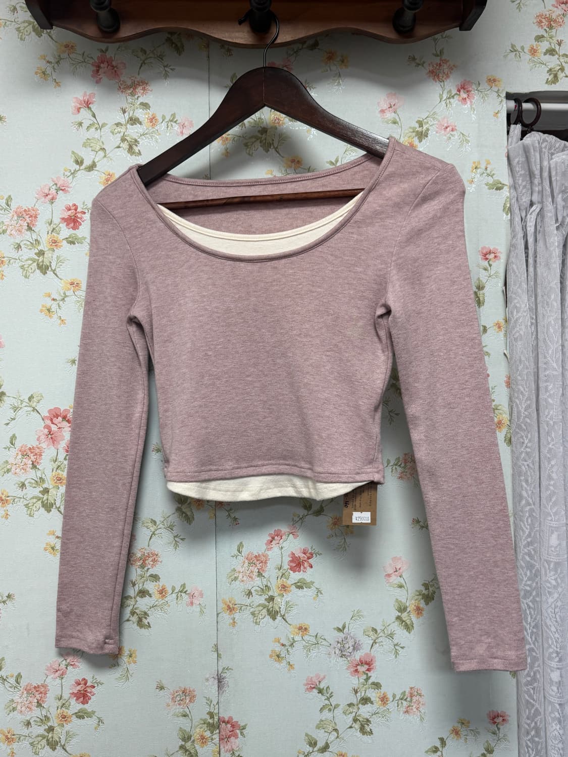 크롭 레이어드 슬리브 상품이미지1