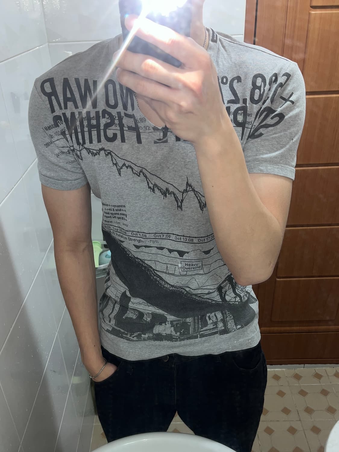 실착) Dolce & Gabbana 프린팅 데미지 티셔츠 상품이미지3